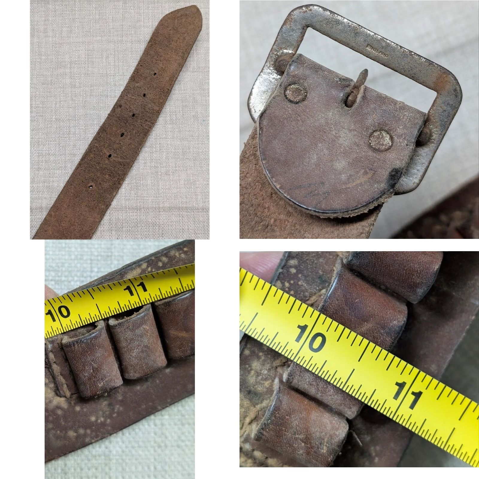 Vintage VINTAGE George Lawrence Belt 32 western shotgun CARTRIDGE ammo leather Mens Size 32 - 8 Thumbnail