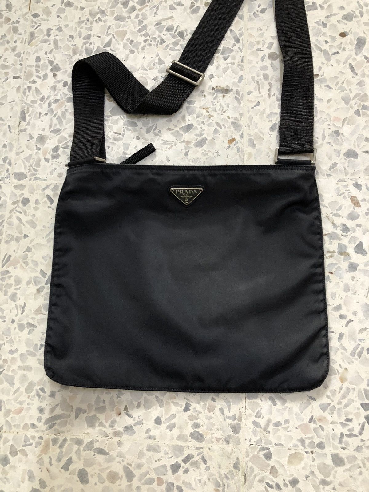 Prada Authentic❗️Vintage 90s Prada Nylon Sling Bag Size ONE SIZE - 18 Thumbnail