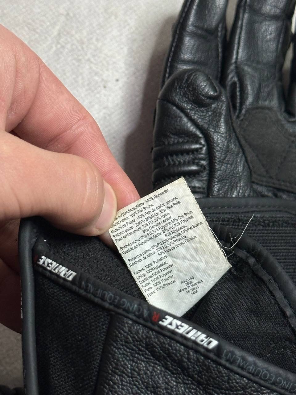 Dainese Dainese Carbon Cover Motorcycle Gloves Leather Black Racing Size ONE SIZE - 9 Thumbnail