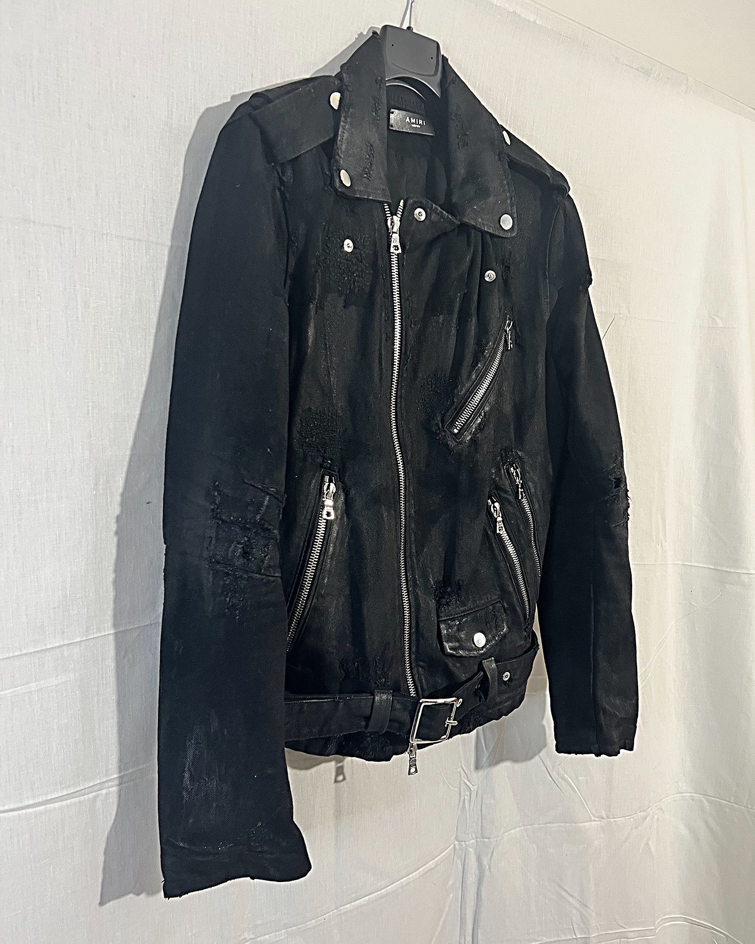 Amiri Great Distressed Biker Jacket Size US M / EU 48-50 / 2 - 5 Thumbnail