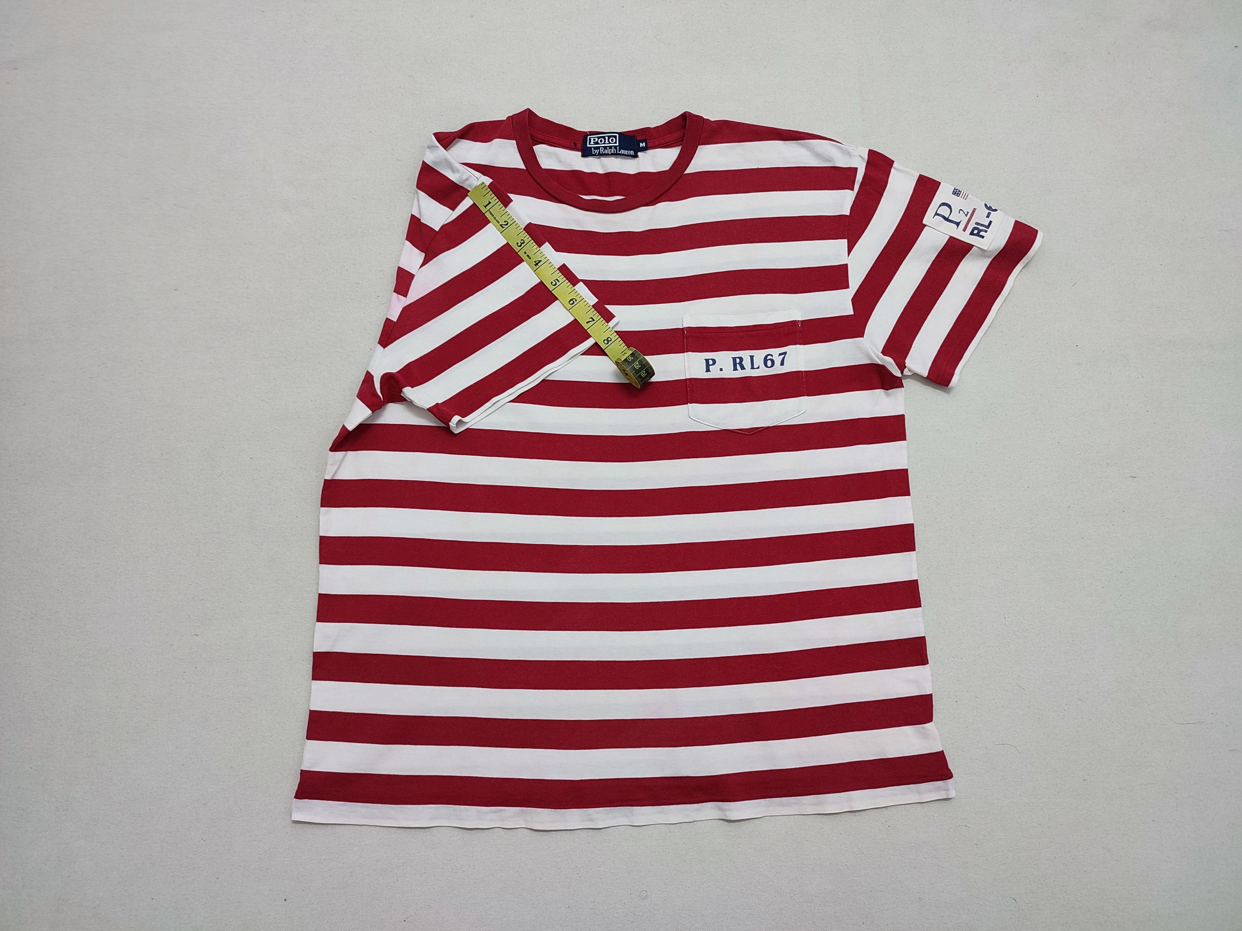 Polo Ralph Lauren Polo By Ralph Lauren P. RL67 Striped Pocket Tee Size US M / EU 48-50 / 2 - 5 Thumbnail