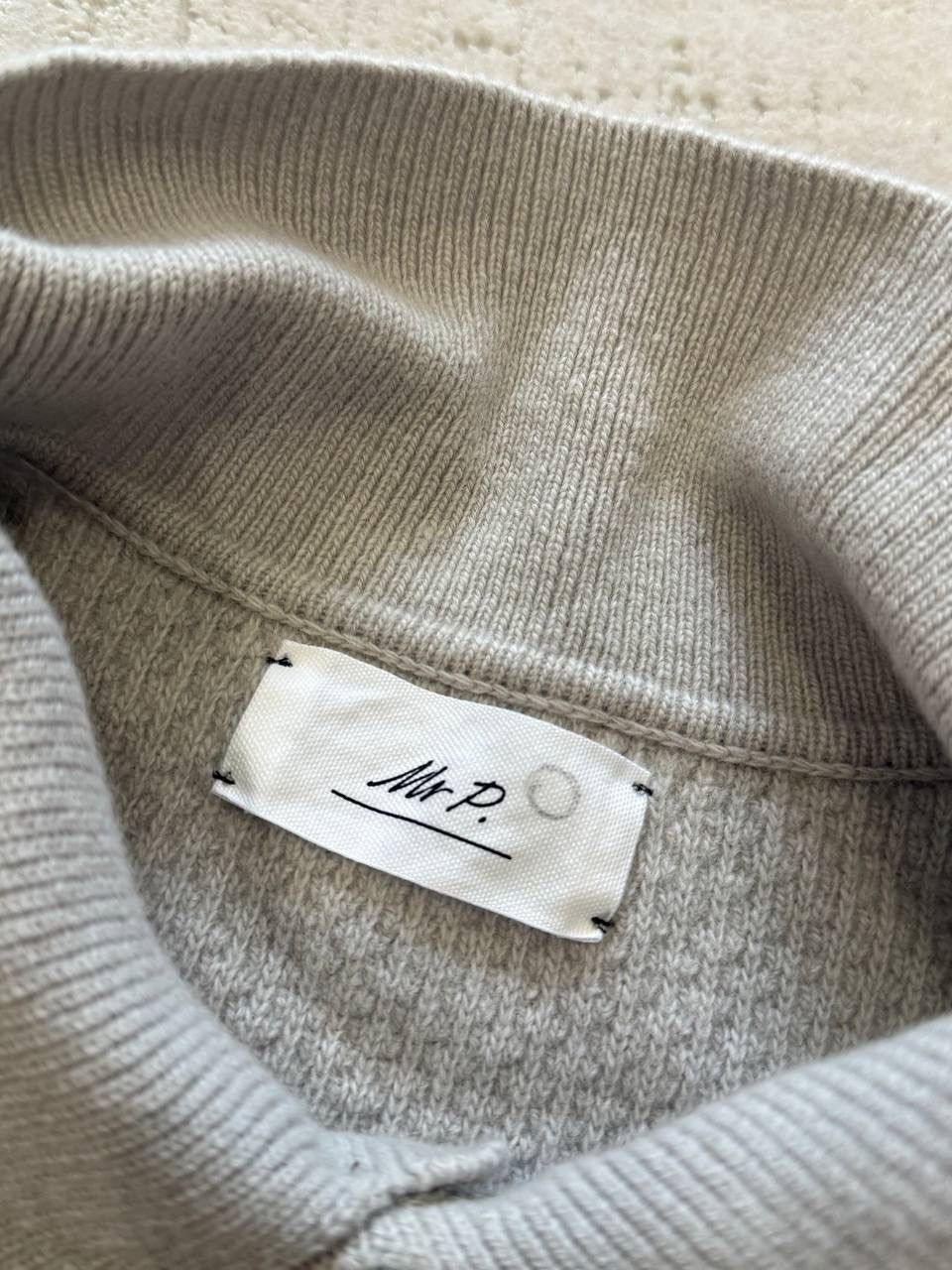 Mr P. Mr. P polo collar 100% Lambs Wool sweater old money style Size US M / EU 48-50 / 2 - 9 Thumbnail