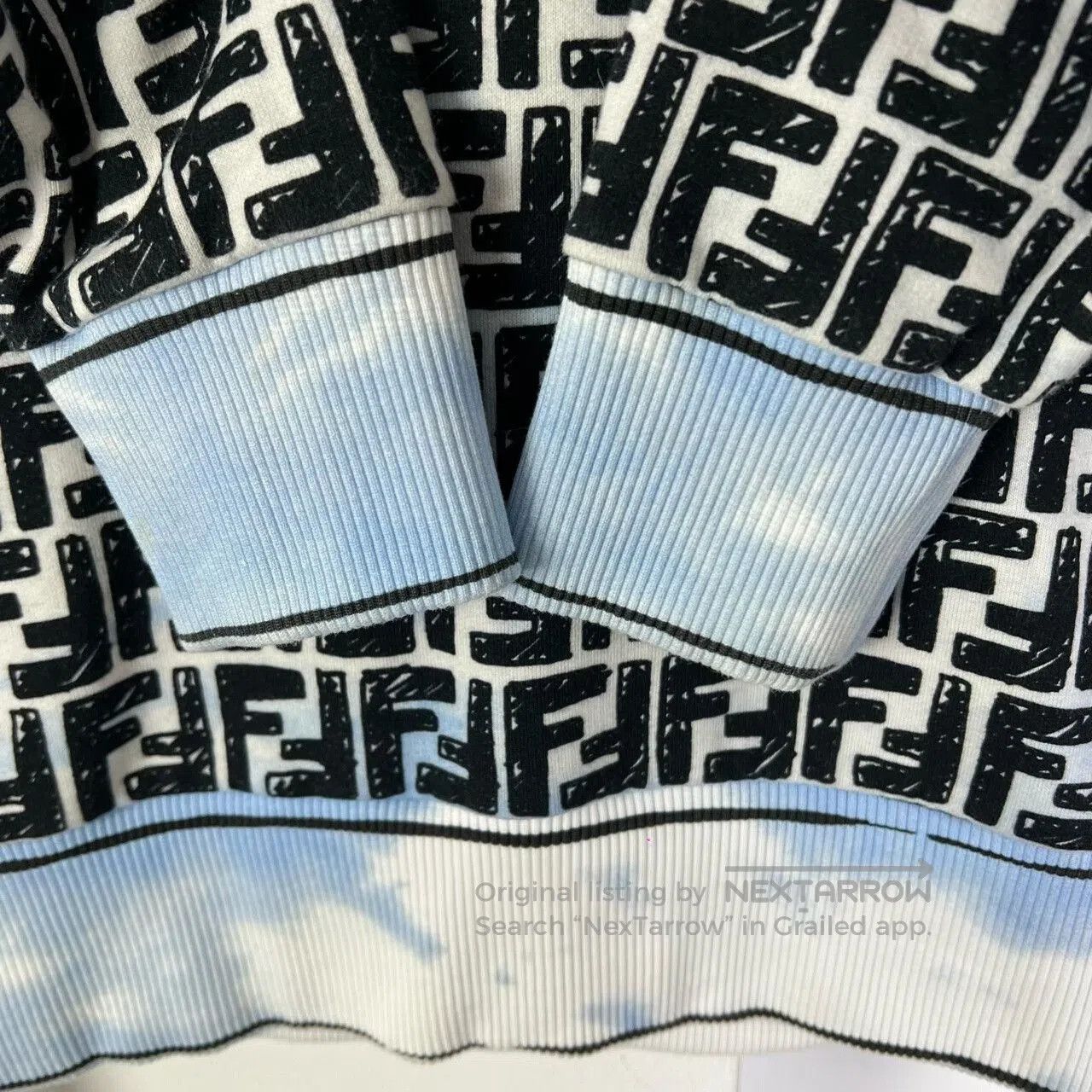 Fendi fendi logo print hoodie in black and blue. Size US S / EU 44-46 / 1 - 4 Thumbnail