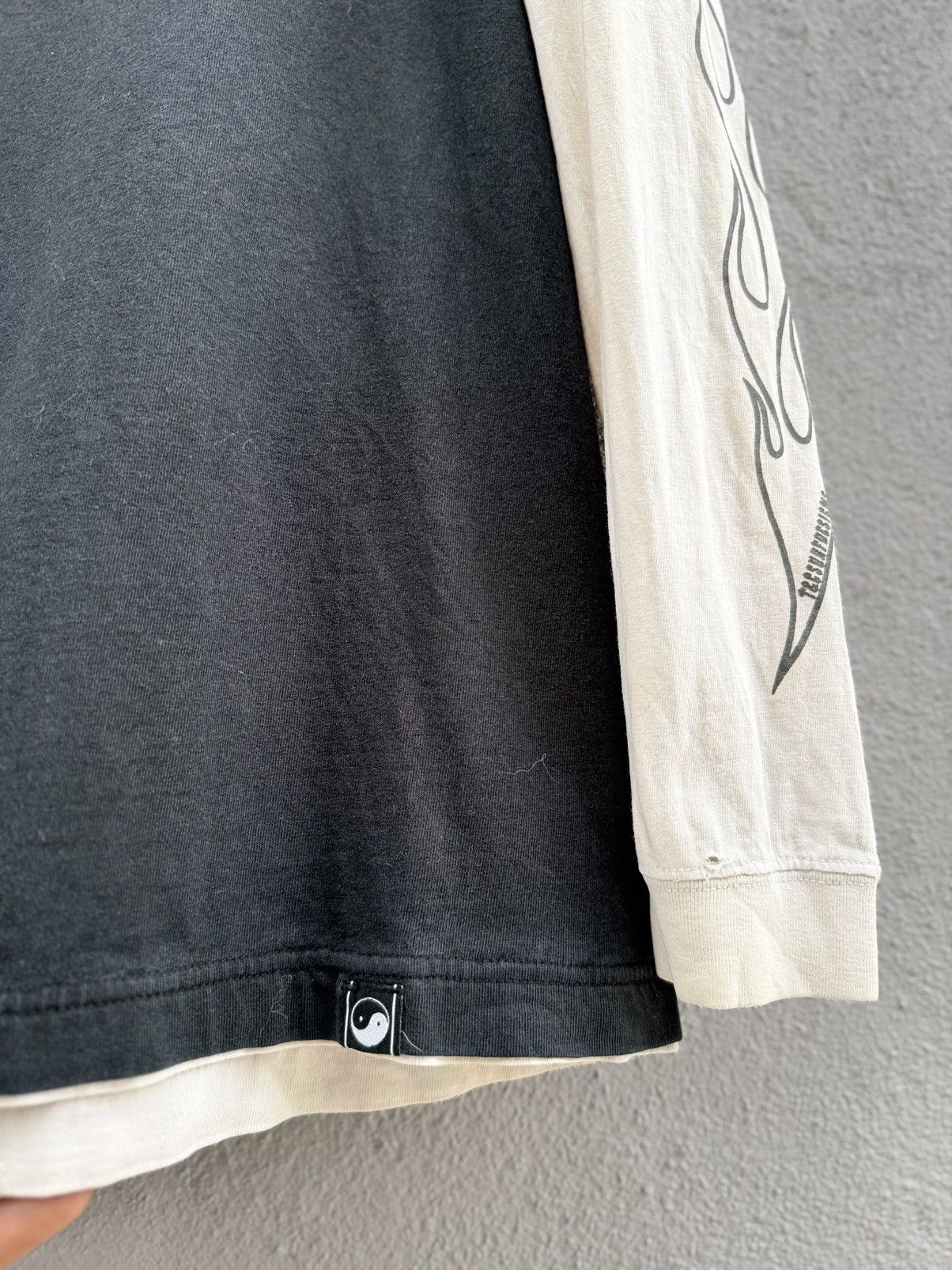 West Coast Choppers Thrashed Y2K T&C Surf Designs Flame Double Layer Grunge Tee Size US L / EU 52-54 / 3 - 13 Thumbnail