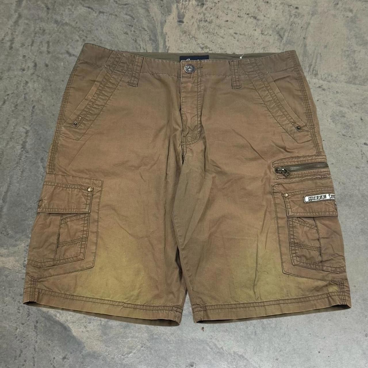 Guess × Vintage Vintage Y2K Insanely Faded Guess Cargo Shorts Size US 36 / EU 52 - 1 Thumbnail