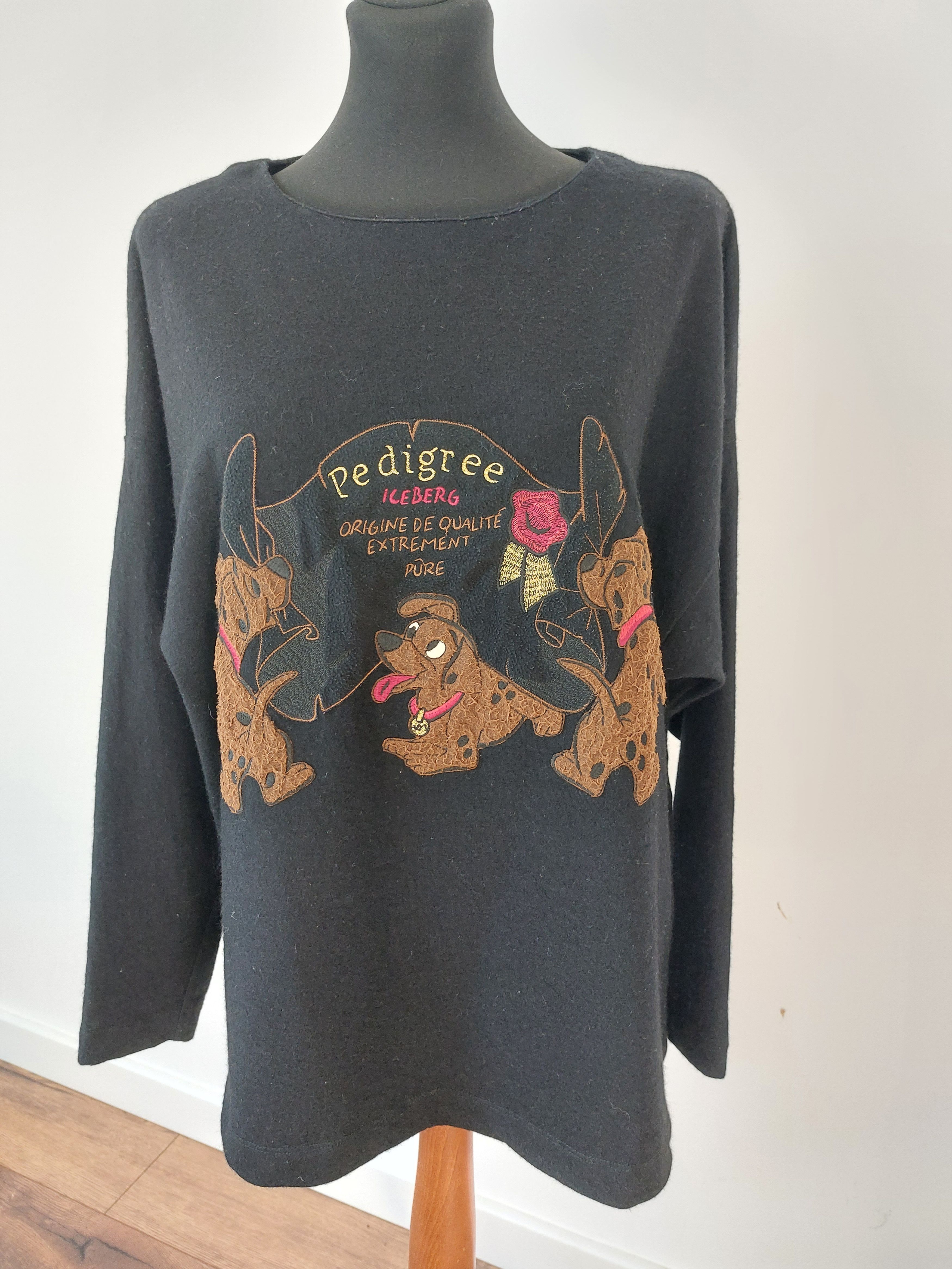 Iceberg ICEBERG wool sweetshirt Unique Sweater Embroidered Size XL / US 12-14 / IT 48-50 - 2 Thumbnail