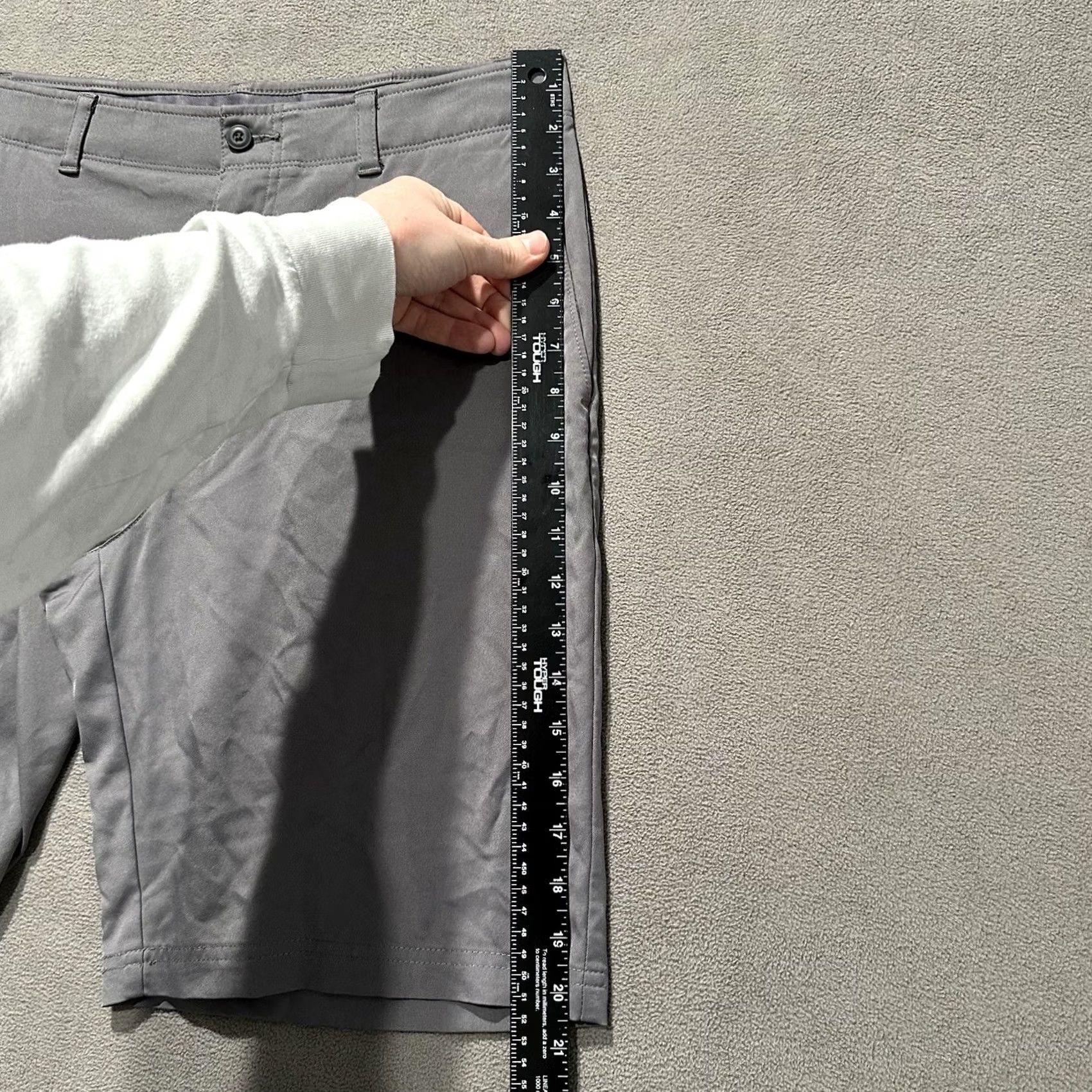 PGA Tour PGA TOUR Shorts Mens 32 Gray Chino Stretch Performance EUC Casual Travel Regular Inseam 9" Slash Pocket Golf Size US 32 / EU 48 - 7 Thumbnail