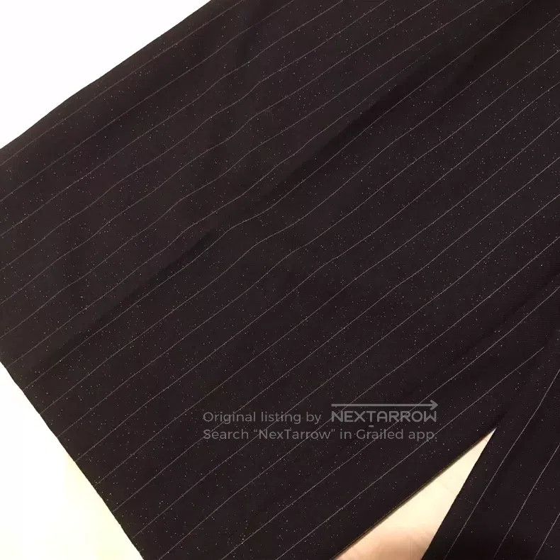 Comme des Garcons Comme Des Garcons size XS Loose Straight Striped Glitterin Size 23" - 5 Thumbnail