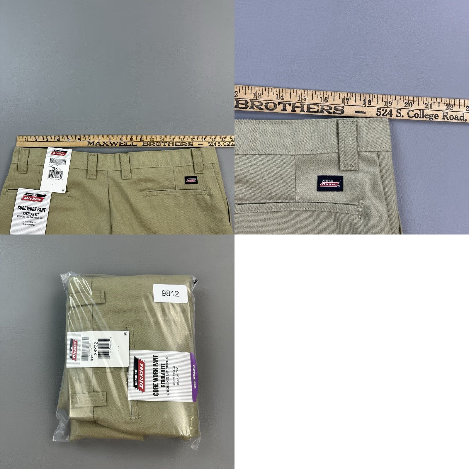 Dickies Dickies Core Work Pants Mens 38x32 Khaki Regular Fit Flat Front Straight Pants Mens Size US 38 / EU 54 - 9 Thumbnail