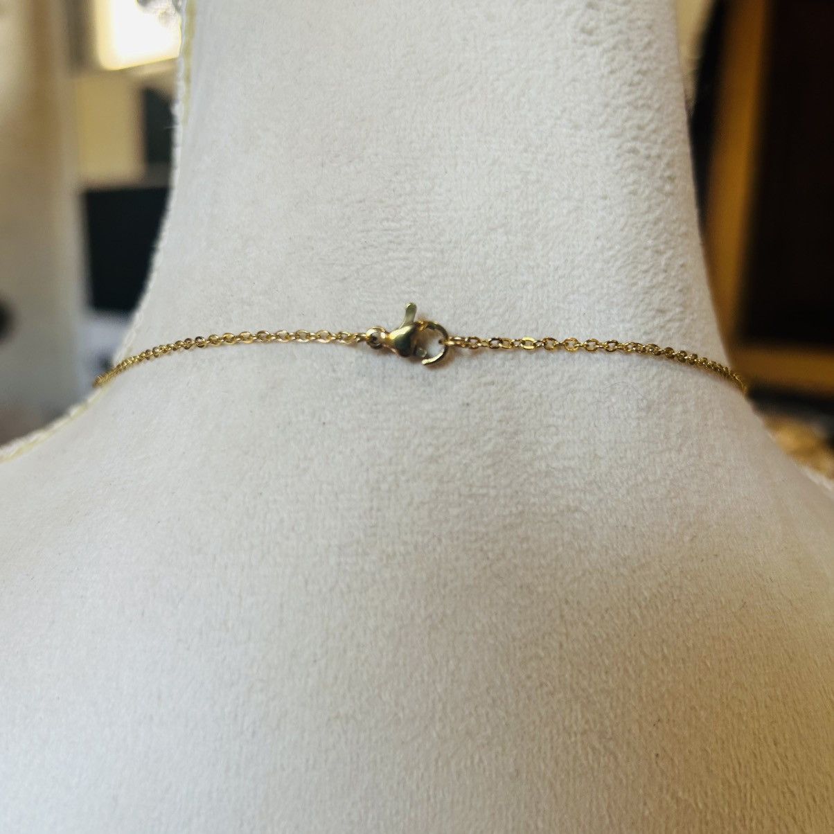 Handmade Handcrafted vintage bead drop pendant on chain necklace Size ONE SIZE - 5 Thumbnail