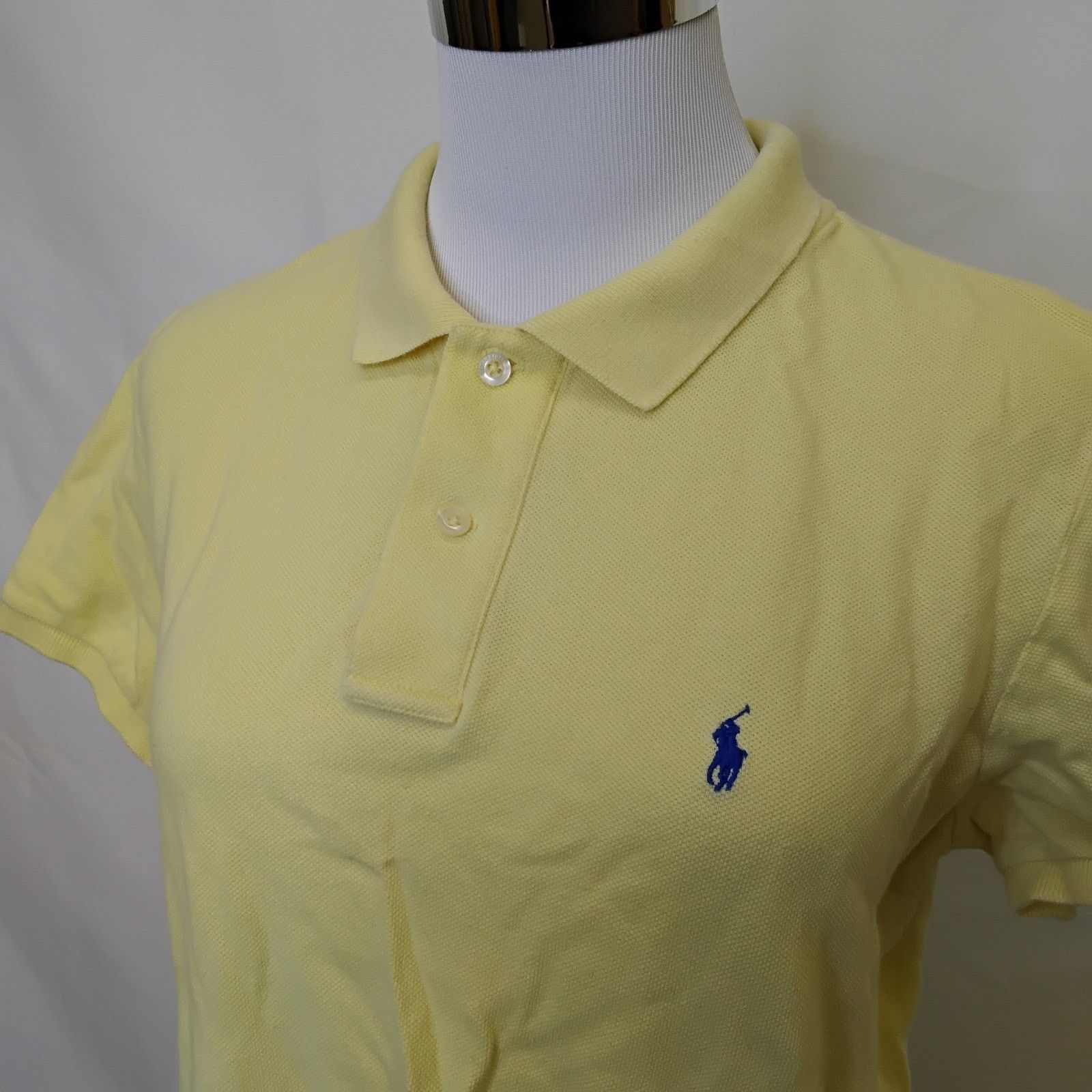 Ralph Lauren Ralph Lauren The Skinny Polo Women's XL Butter Yellow Cotton Size XL / US 12-14 / IT 48-50 - 4 Thumbnail