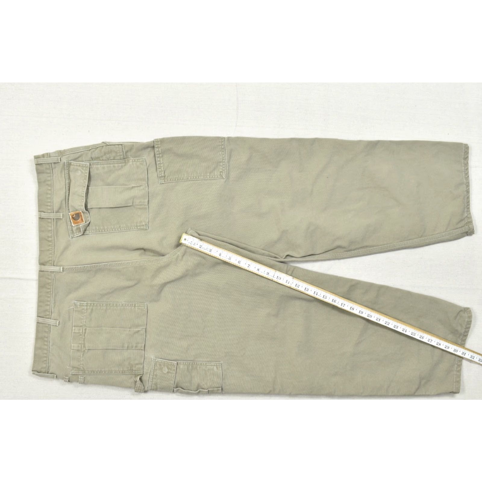 Carhartt Carhartt Men’s Cargo Pants Khaki Canvas 42x30 Relaxed Straight Workwear Pocket Dungaree Size 42 30 Regular Mens Size US 42 / EU 58 - 3 Thumbnail