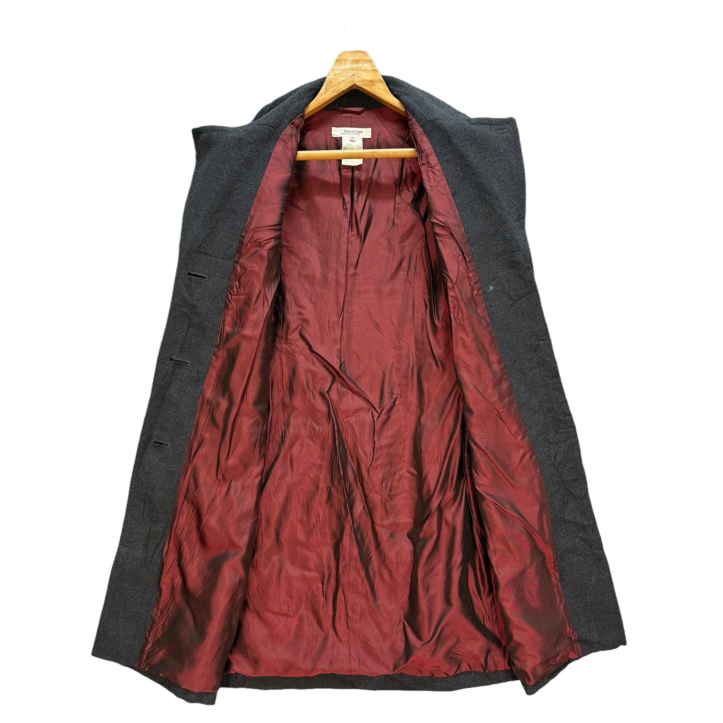 Japanese Brand Vintage Ingrid Van de Wiele Hybrid Wool Overcoat #A25-0560 Size XS / US 0-2 / IT 36-38 - 8 Thumbnail