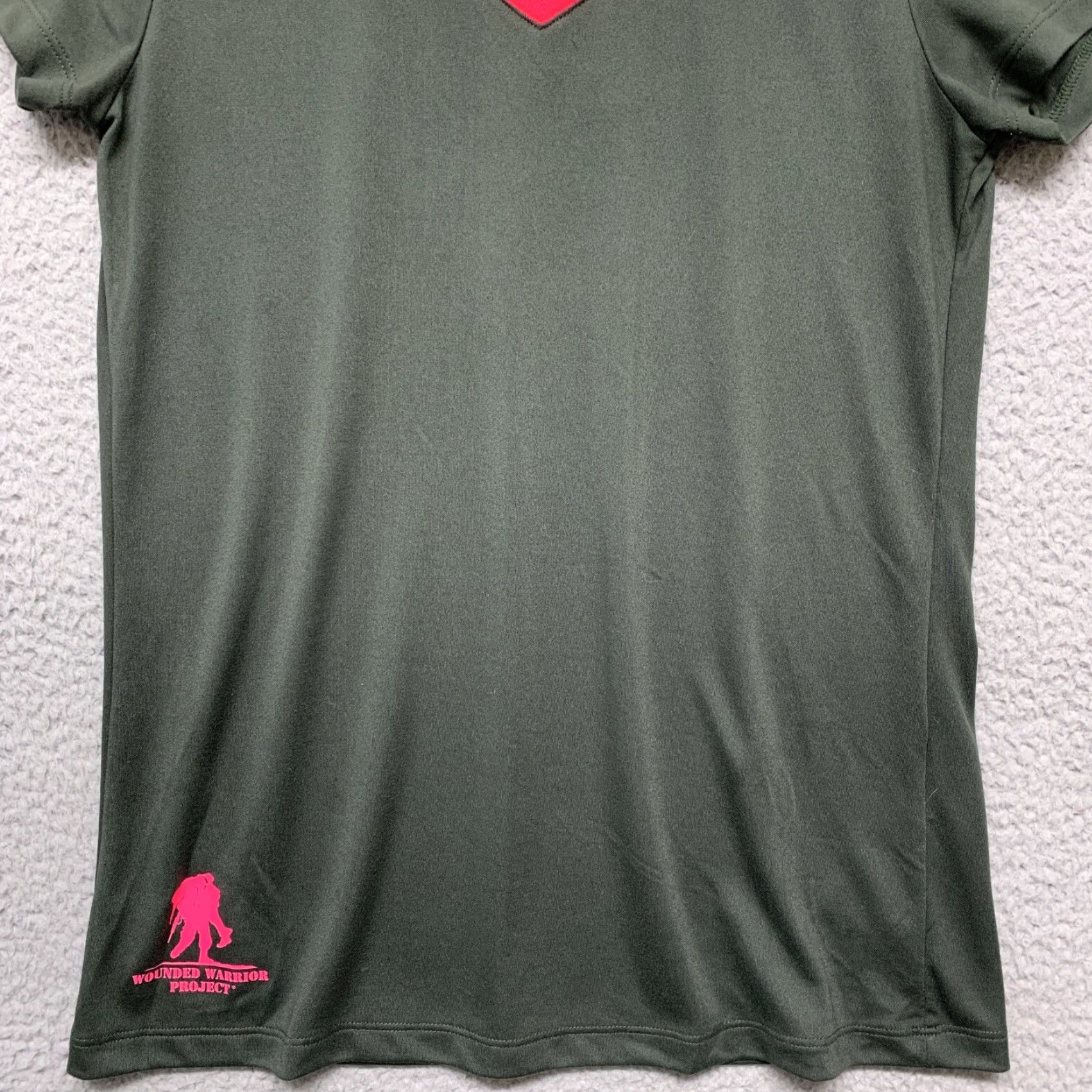 Vintage Heat Gear Womens Top Short Sleeve Gray Pink XS Wounded Warrior Project Loose Fit T-Shirt Size XS / US 0-2 / IT 36-38 - 3 Thumbnail