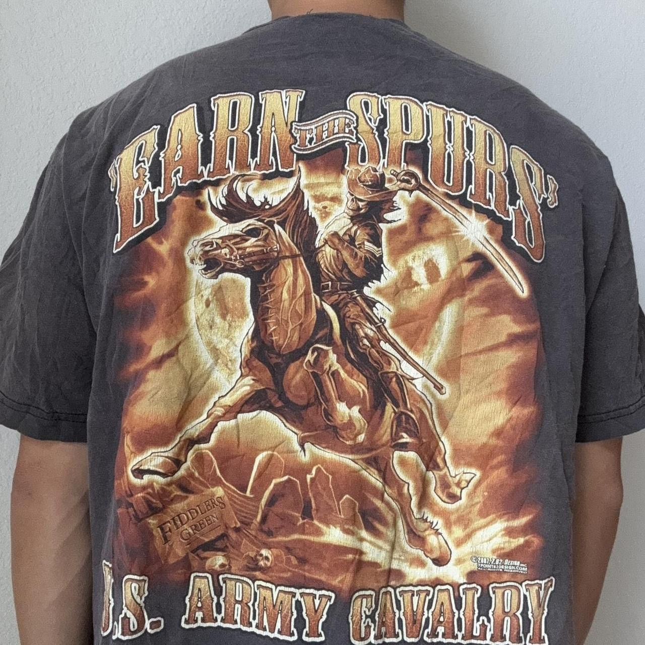 Vintage Vintage Earn the Spurs 2000s Graphics Black Tee Shirt Size US XL / EU 56 / 4 - 1 Thumbnail