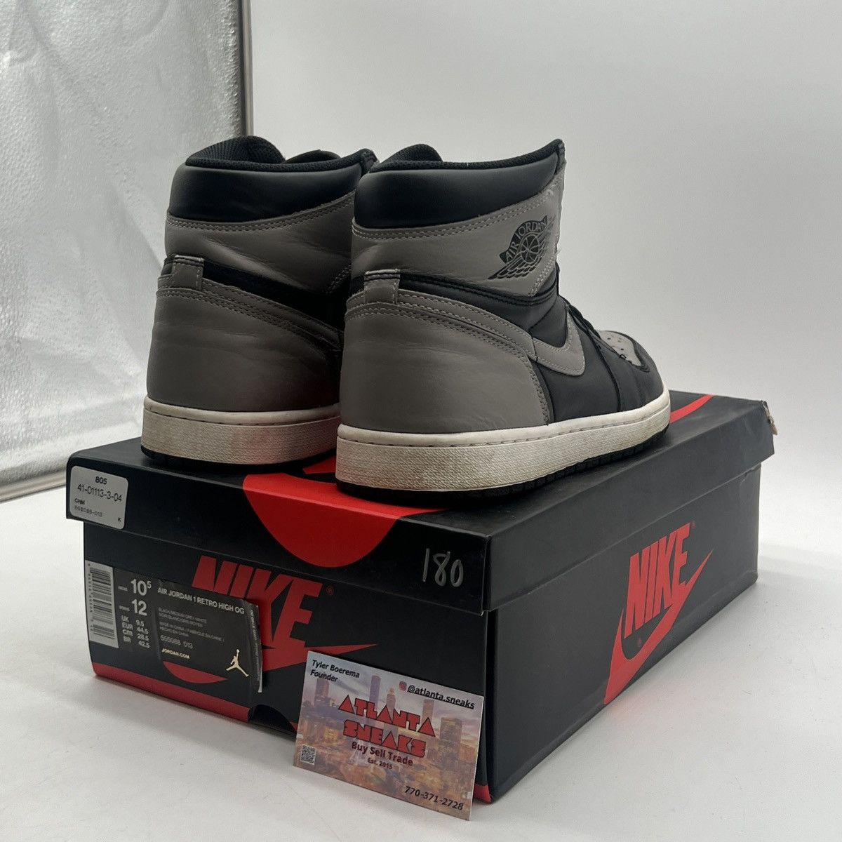 Nike Air Jordan 1 high shadow Size US 10.5 / EU 43-44 - 5 Thumbnail