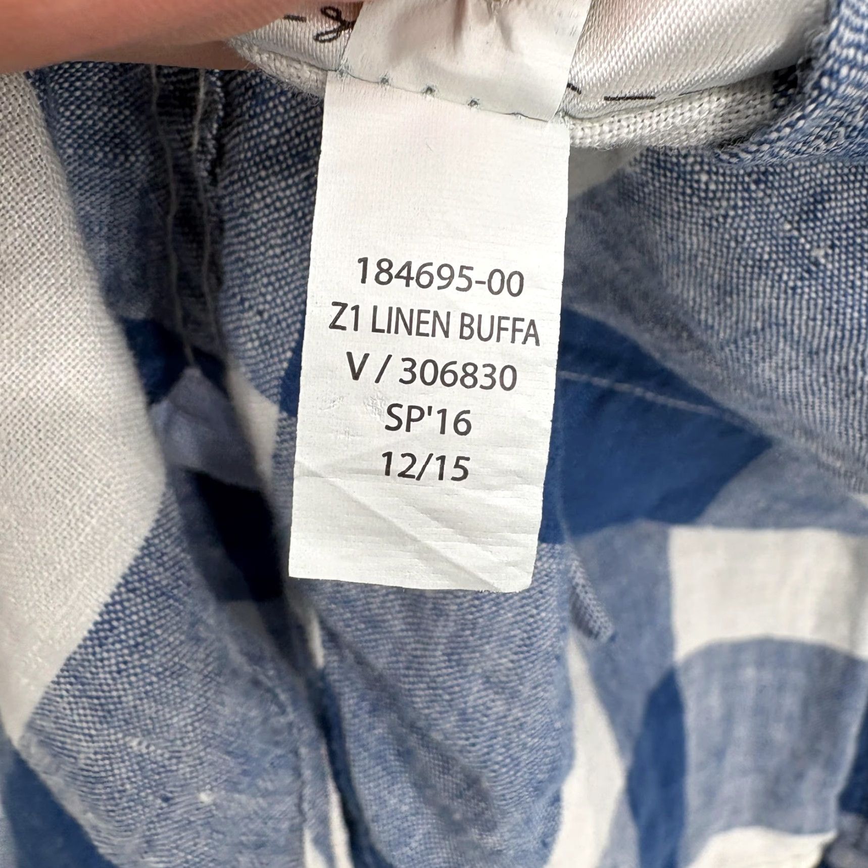 Banana Republic Banana Republic Shirt Mens Small Blue Buffalo Check Long Sleeve Linen Camden Fit Shirt Mens Small Blue Plaid Casual Slim Button-Up Linen Cam​den Fit Size US S / EU 44-46 / 1 - 6 Thumbnail