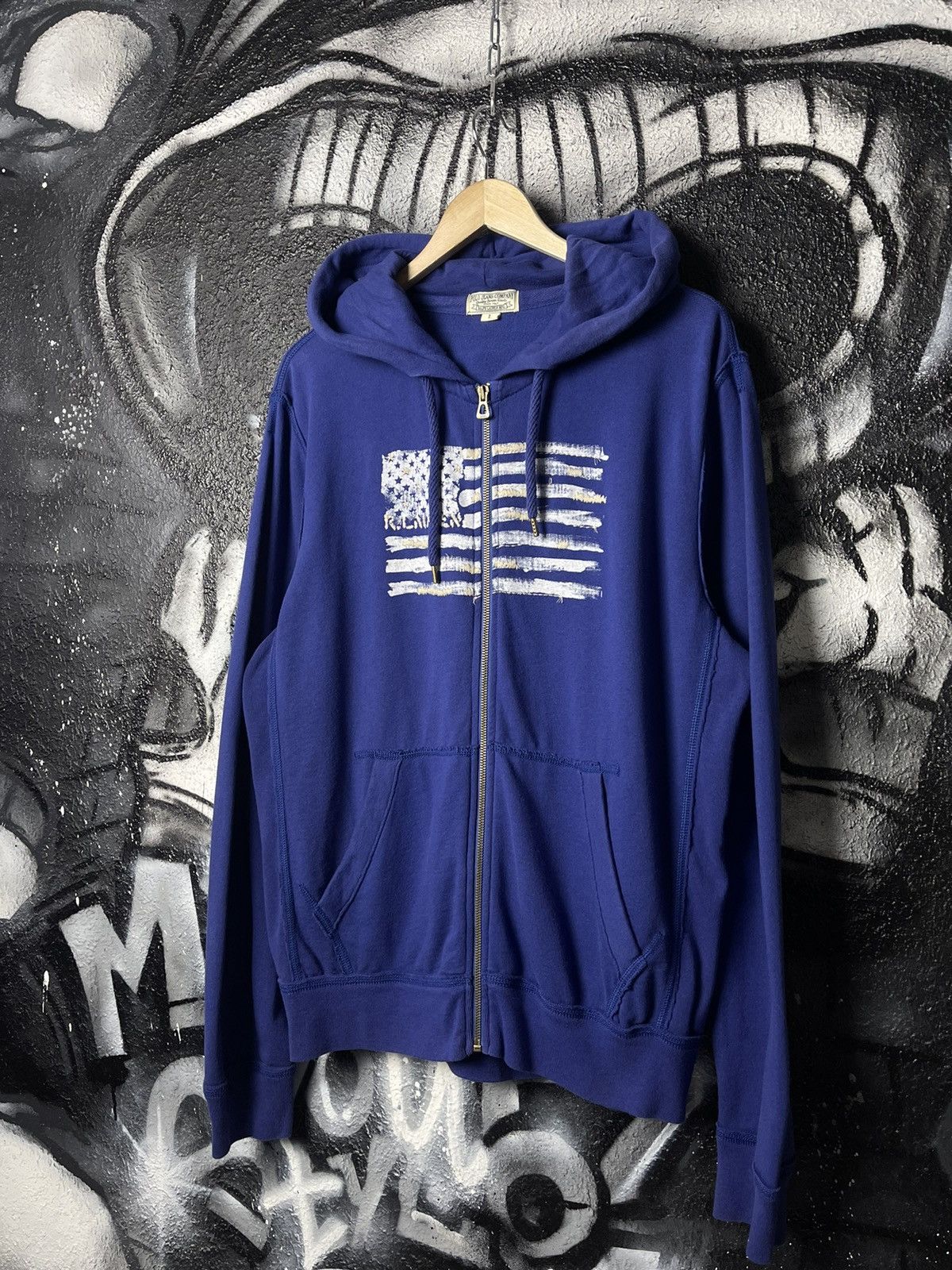 Lauren Ralph Lauren × Polo Ralph Lauren × Ralph Lauren Polo Jeans Co. Ralph Lauren American Flag Full Zip Hoodie L Size US L / EU 52-54 / 3 - 1 Thumbnail