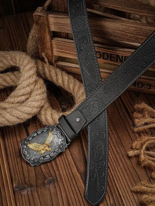 Other 120cm Eagle Buckle Belt Size ONE SIZE - 2 Thumbnail