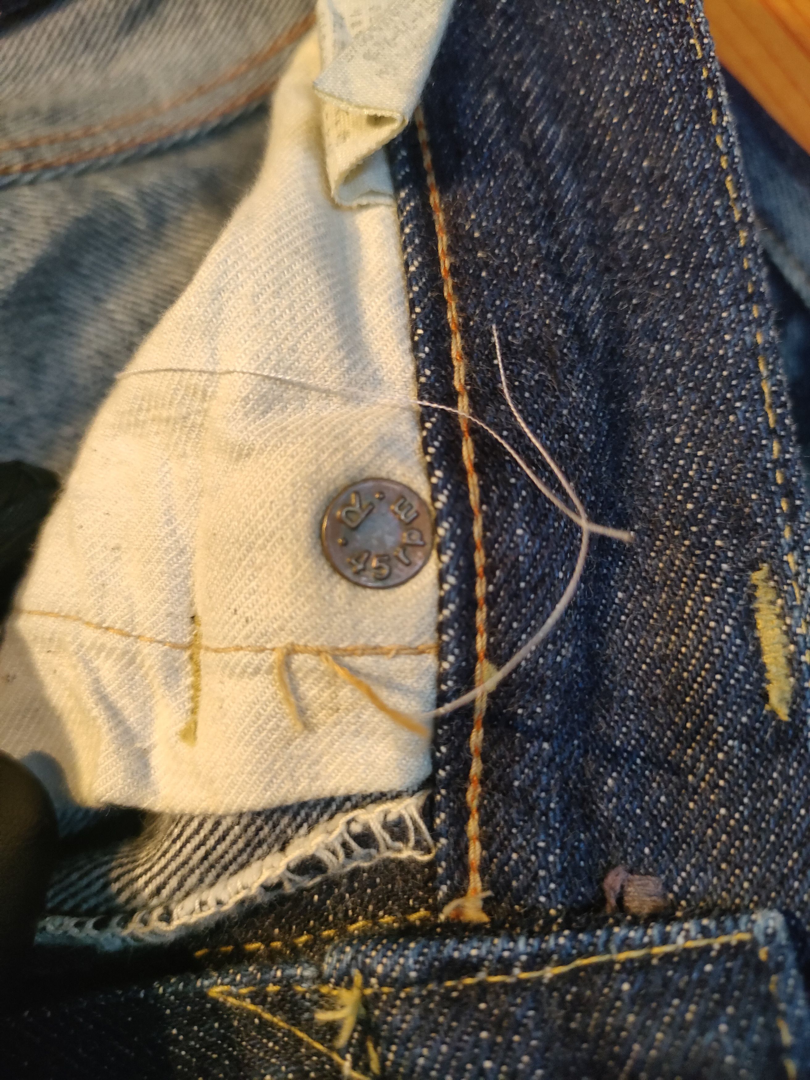 45rpm × Japanese Brand 45rpm Reworked Japanese Jeans Size US 31 - 9 Thumbnail