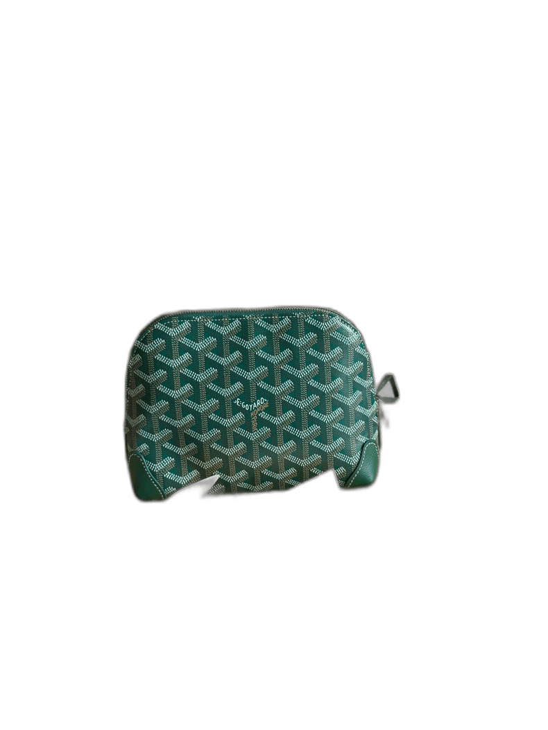 Goyard Green Shell Makeup Bag Brand New-yf