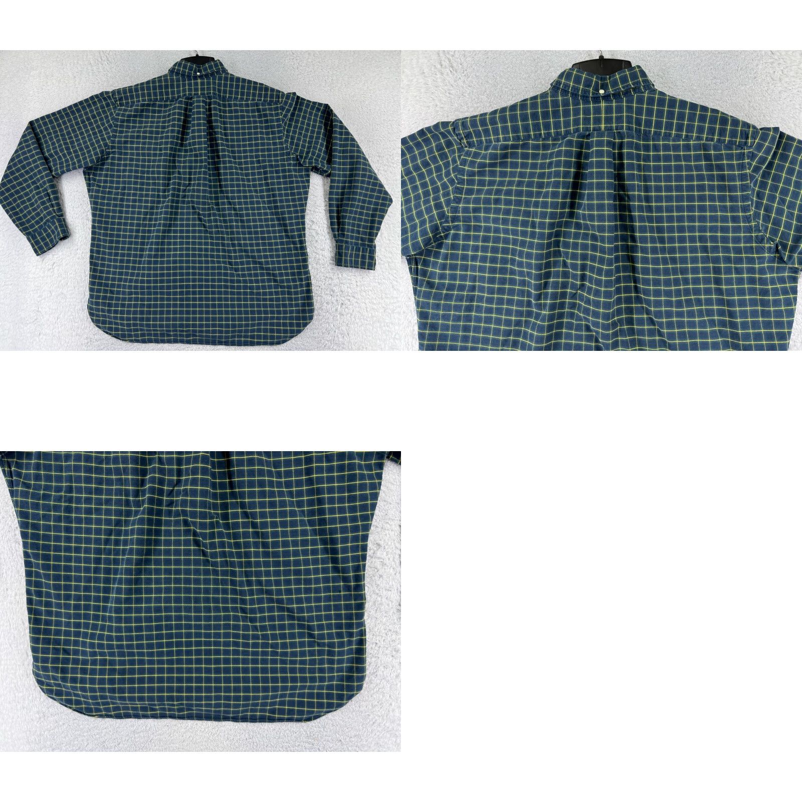 Polo Ralph Lauren VINTAGE Polo Ralph Lauren Shirt Men XL Green Plaid Button-Up Cotton Size US XL / EU 56 / 4 - 9 Thumbnail