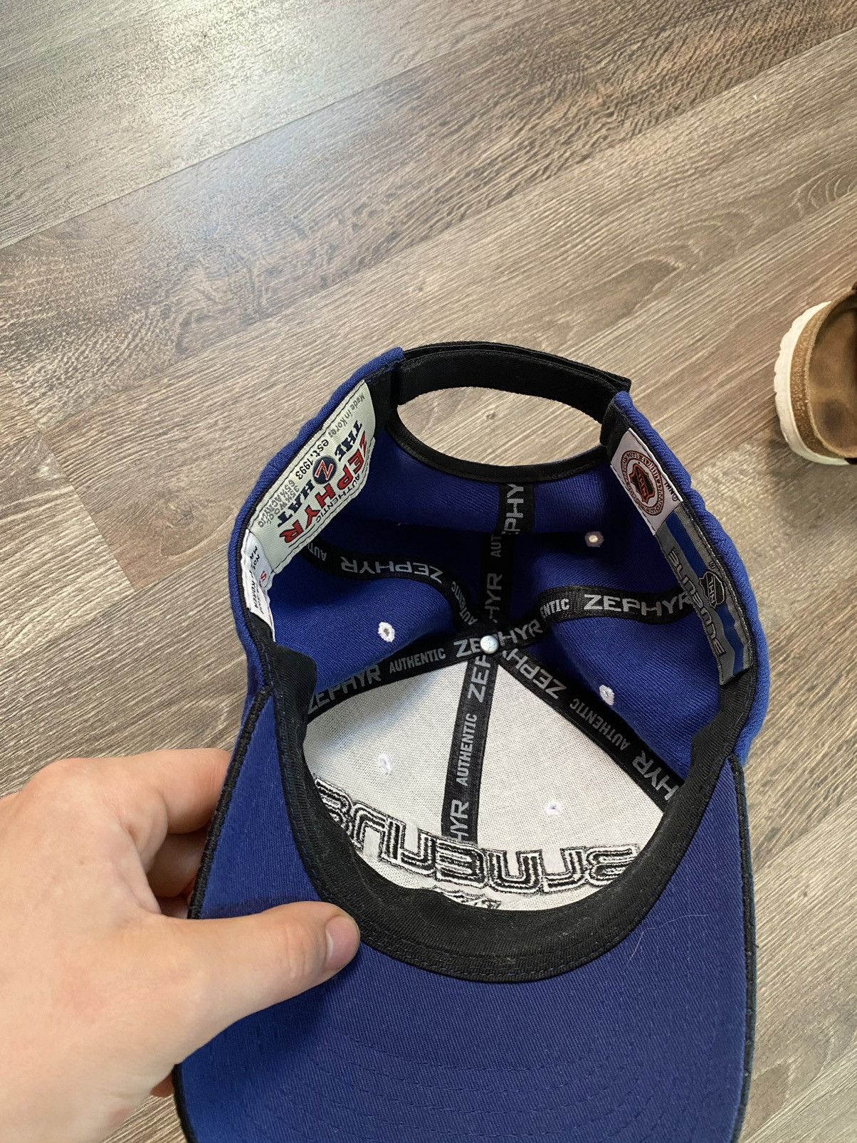 NHL × Vintage Vintage NHL Thin Blue line Rare Blueline Hat Cap hockey Size ONE SIZE - 5 Thumbnail