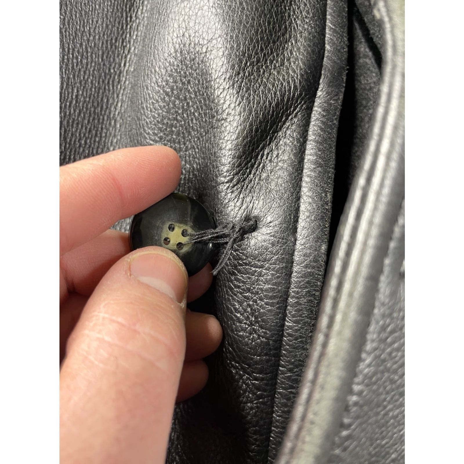 Guess VINTAGE GUESS Leather Black Fleece Liner Button Up Jacket Coat Men’s Medium Size US M / EU 48-50 / 2 - 4 Thumbnail