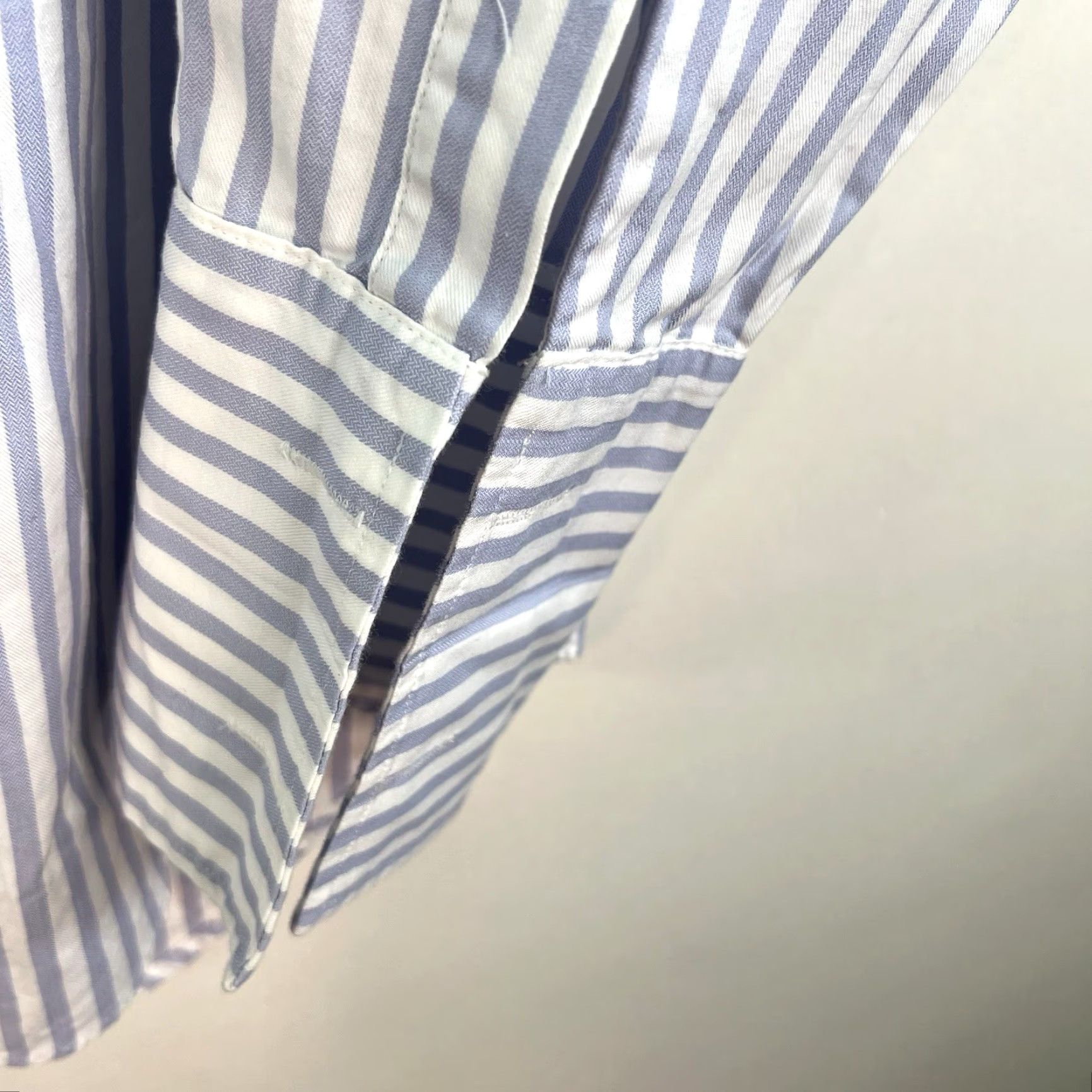 Vintage VINTAGE T.M.Lewin Men's Button-Up Shirt Casual Business Formal Long Sleeve Blue Size 17.5 Size US XL / EU 56 / 4 - 4 Thumbnail