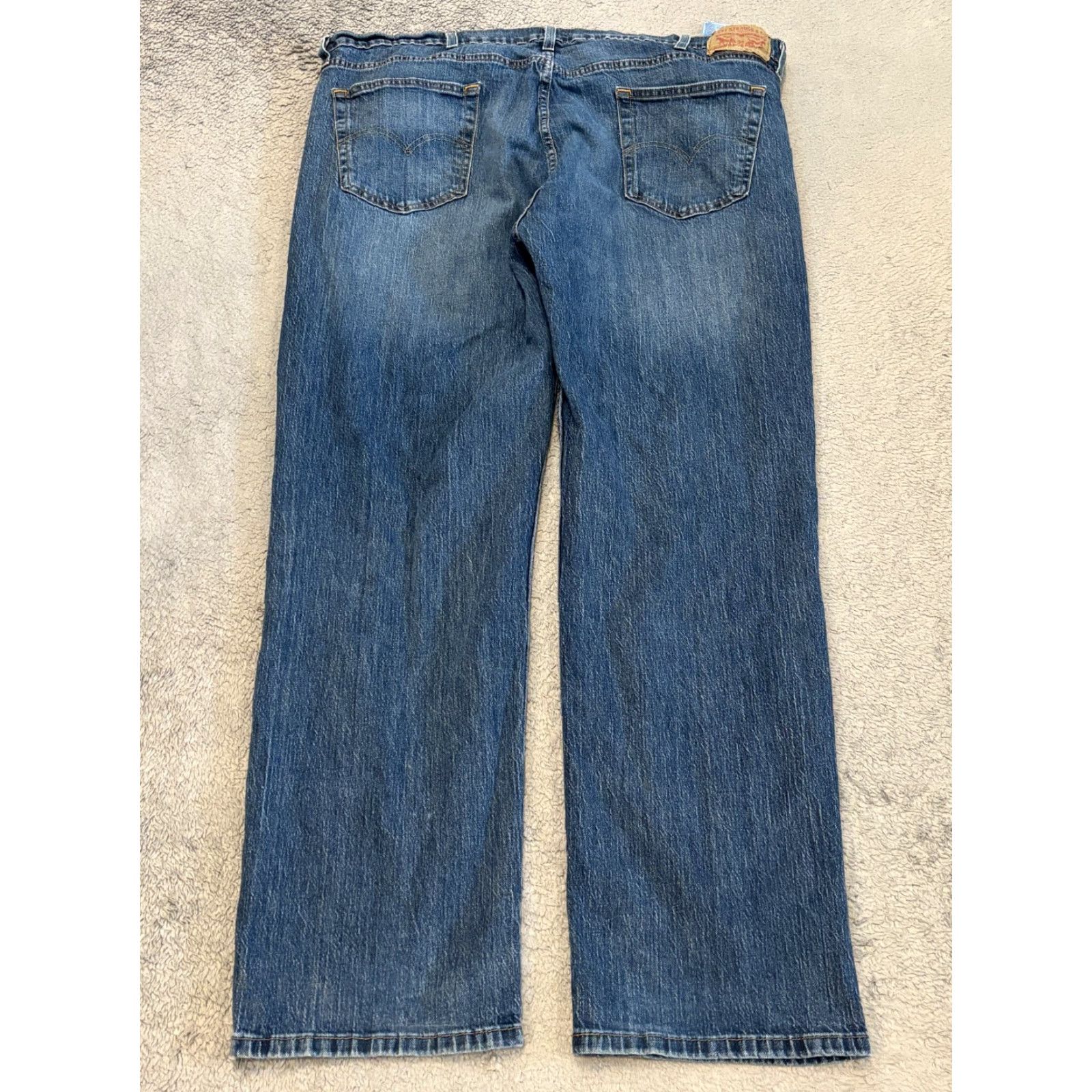 Levi's Levi's 559 Jeans Mens 44x32 Relaxed Straight Comfort Medium Wash Blue Denim Pants Jeans Size US 44 / EU 60 - 6 Thumbnail