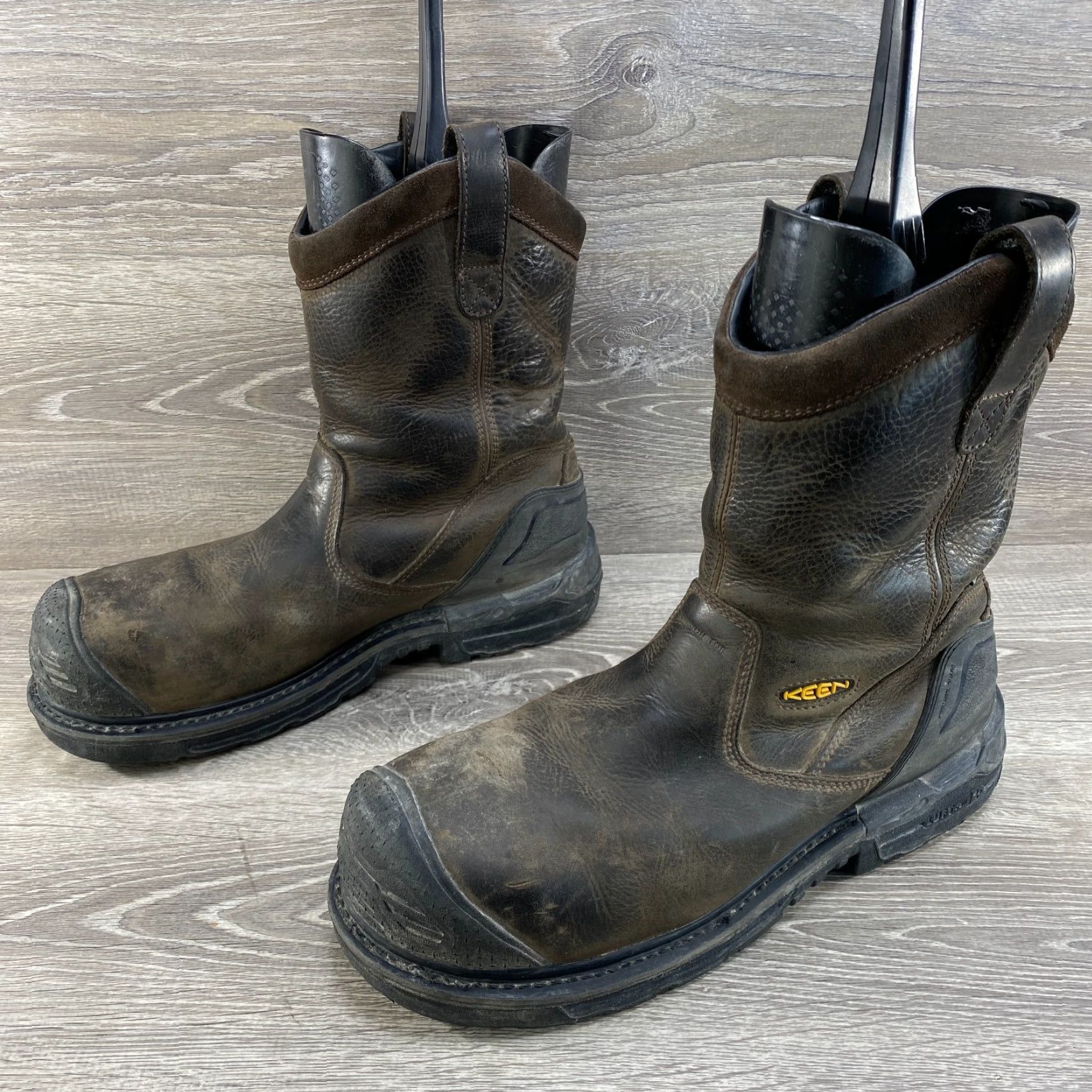 KEEN Keen Utility Mens 11.5 D Boots Brown Waterproof Leather CSA Safety Carbon Toe Size US 11 / EU 44 - 6 Thumbnail