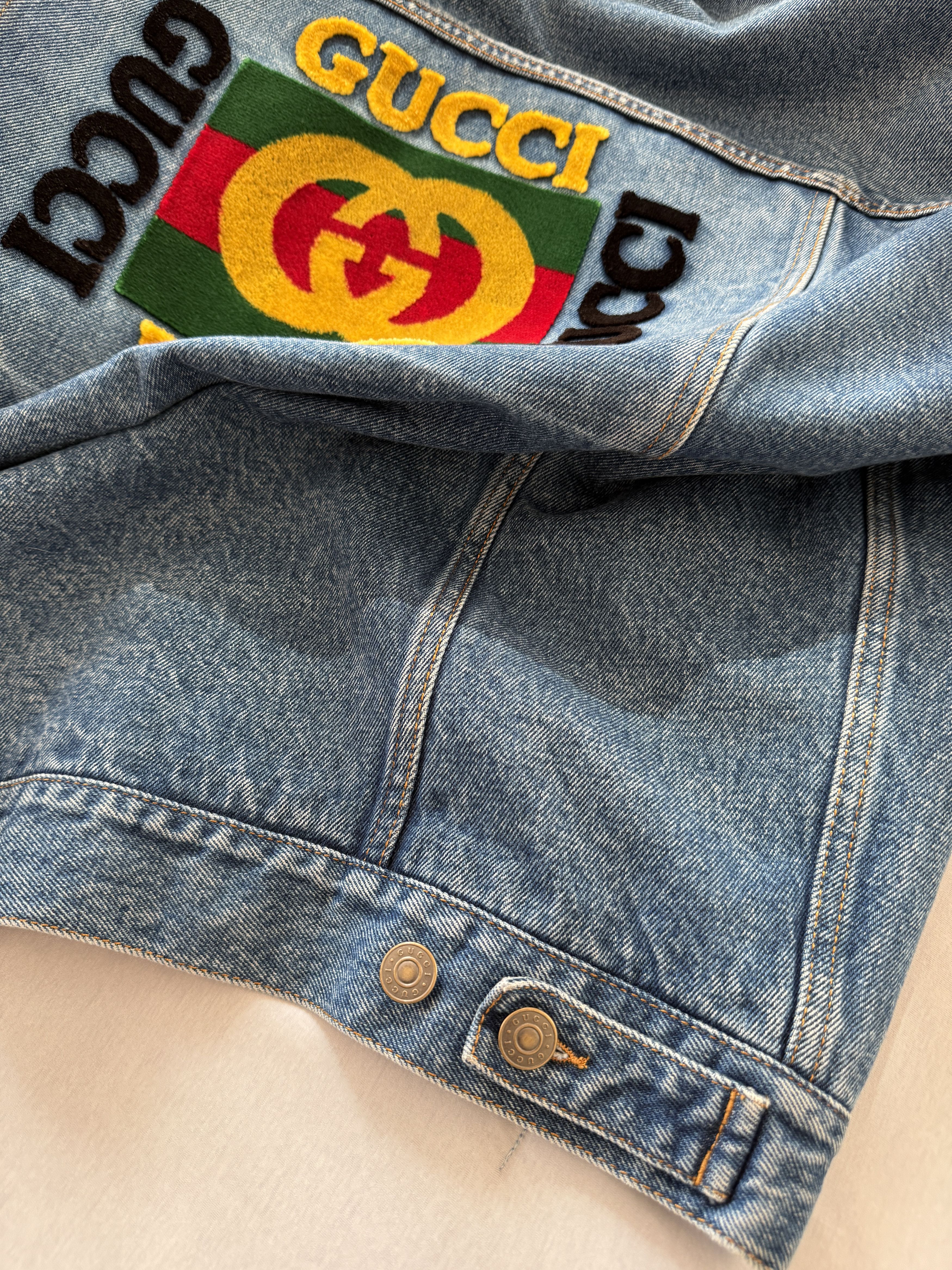 Gucci Gucci Amor Caecus Denim Jacket GUC410908 Size US S / EU 44-46 / 1 - 6 Thumbnail