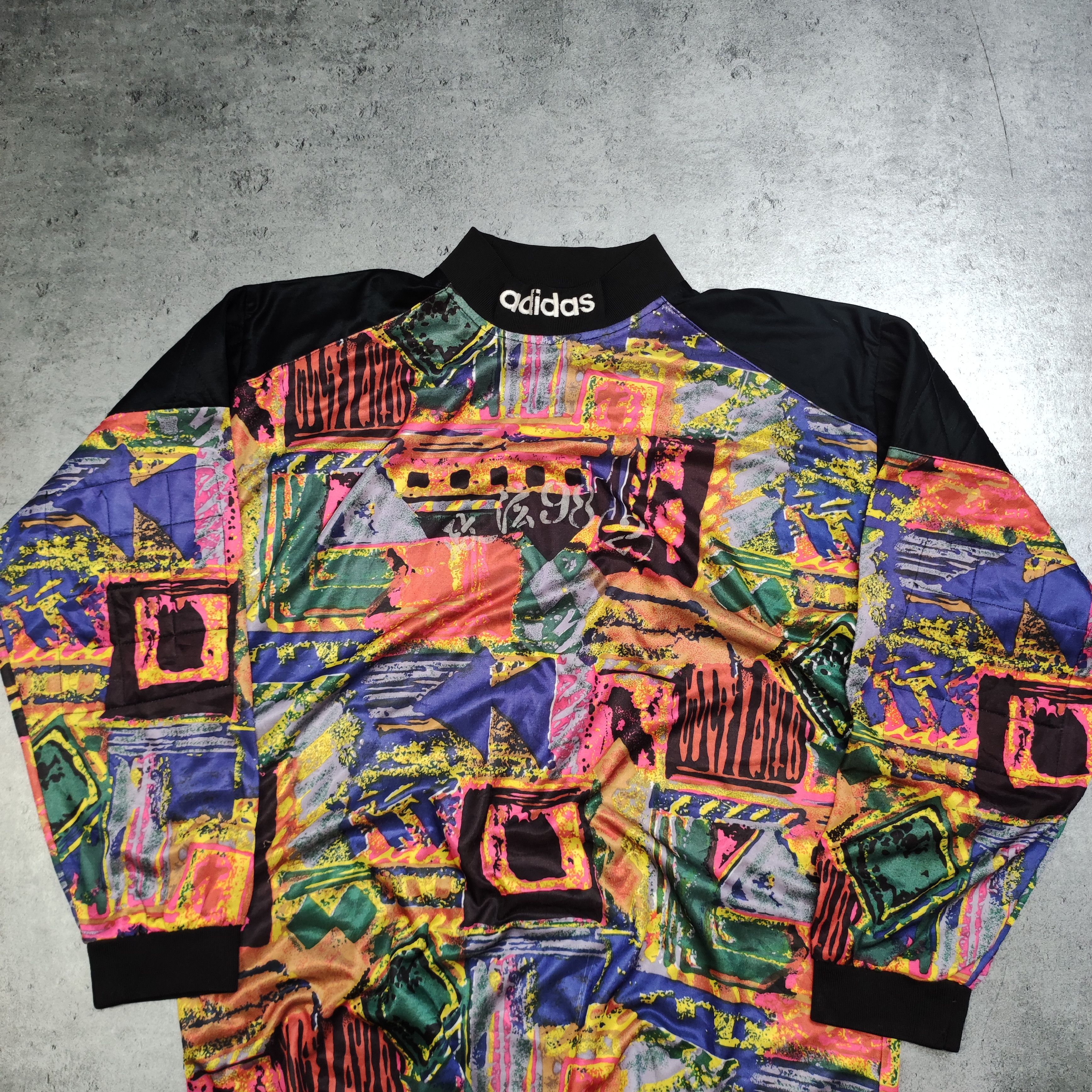 Adidas × Vintage RARE 90s Unique Avant Garde Adidas Goalkeeper Jersey #1 Size US M / EU 48-50 / 2 - 4 Thumbnail