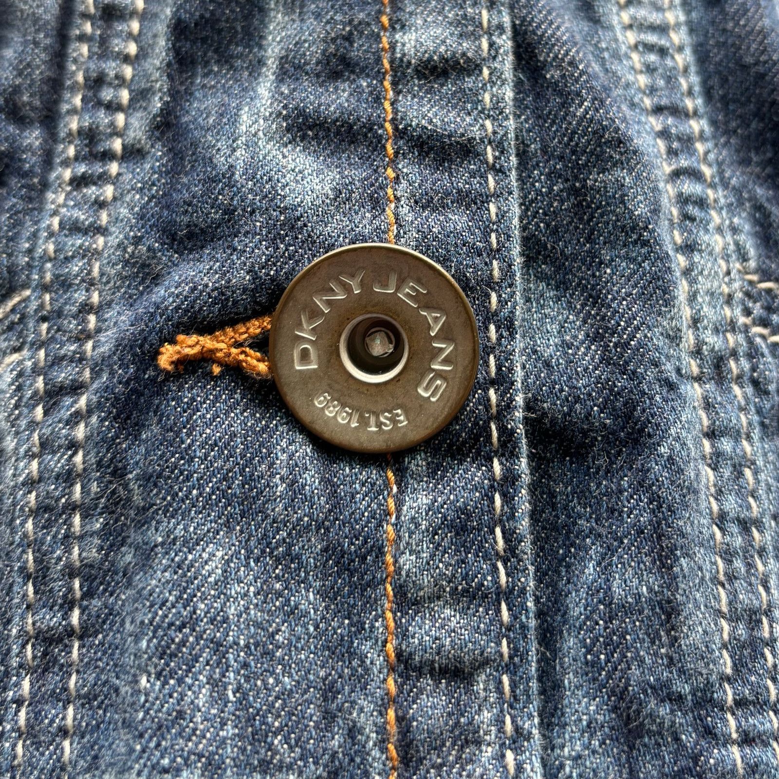 Other DKNY Jeans Blue Denim Jacket Size Medium Size M / US 6-8 / IT 42-44 - 9 Thumbnail