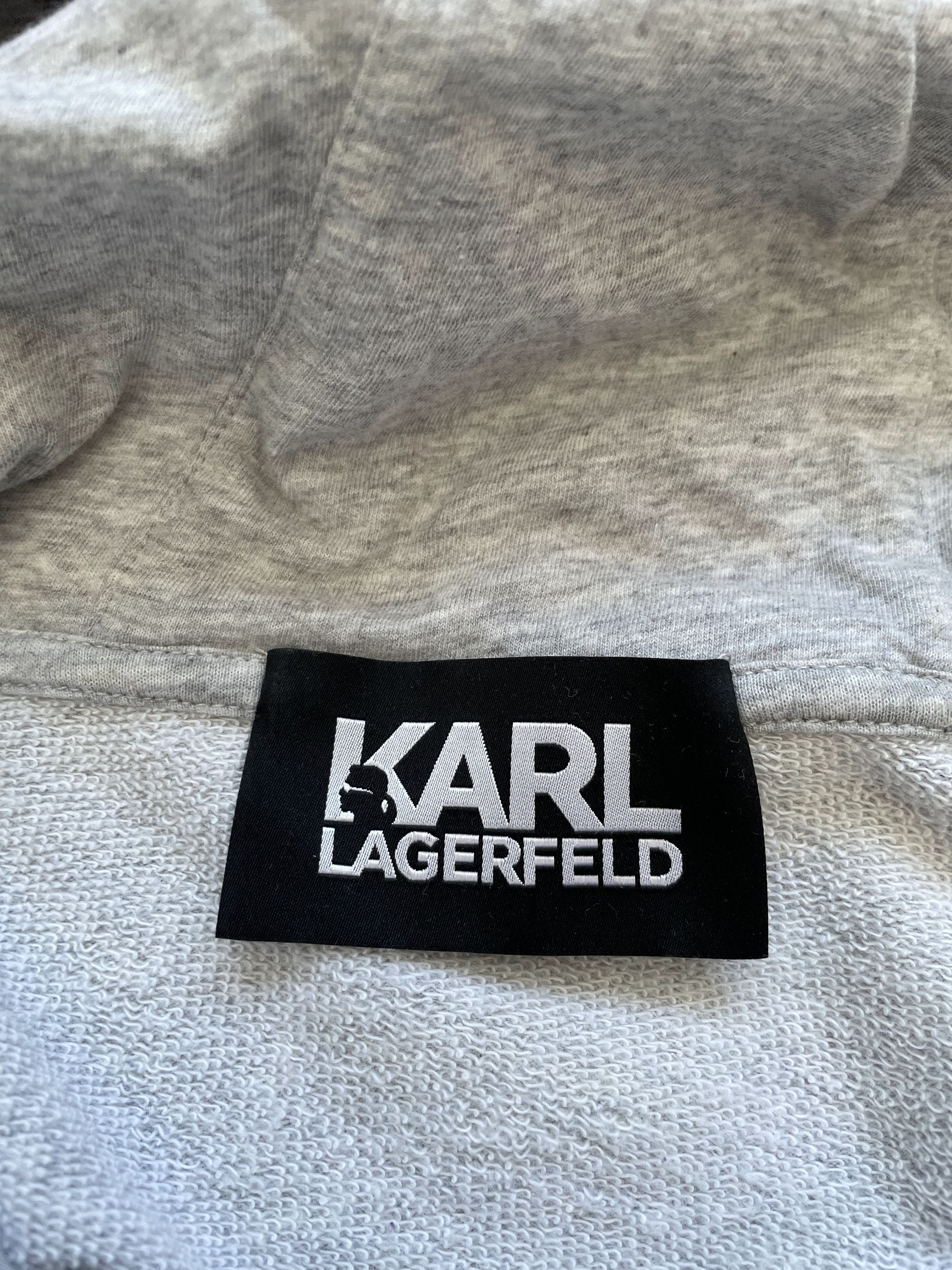 Karl Lagerfeld Karl Lagerfeld Grey Hoodie Big Logo Size M / US 6-8 / IT 42-44 - 4 Thumbnail