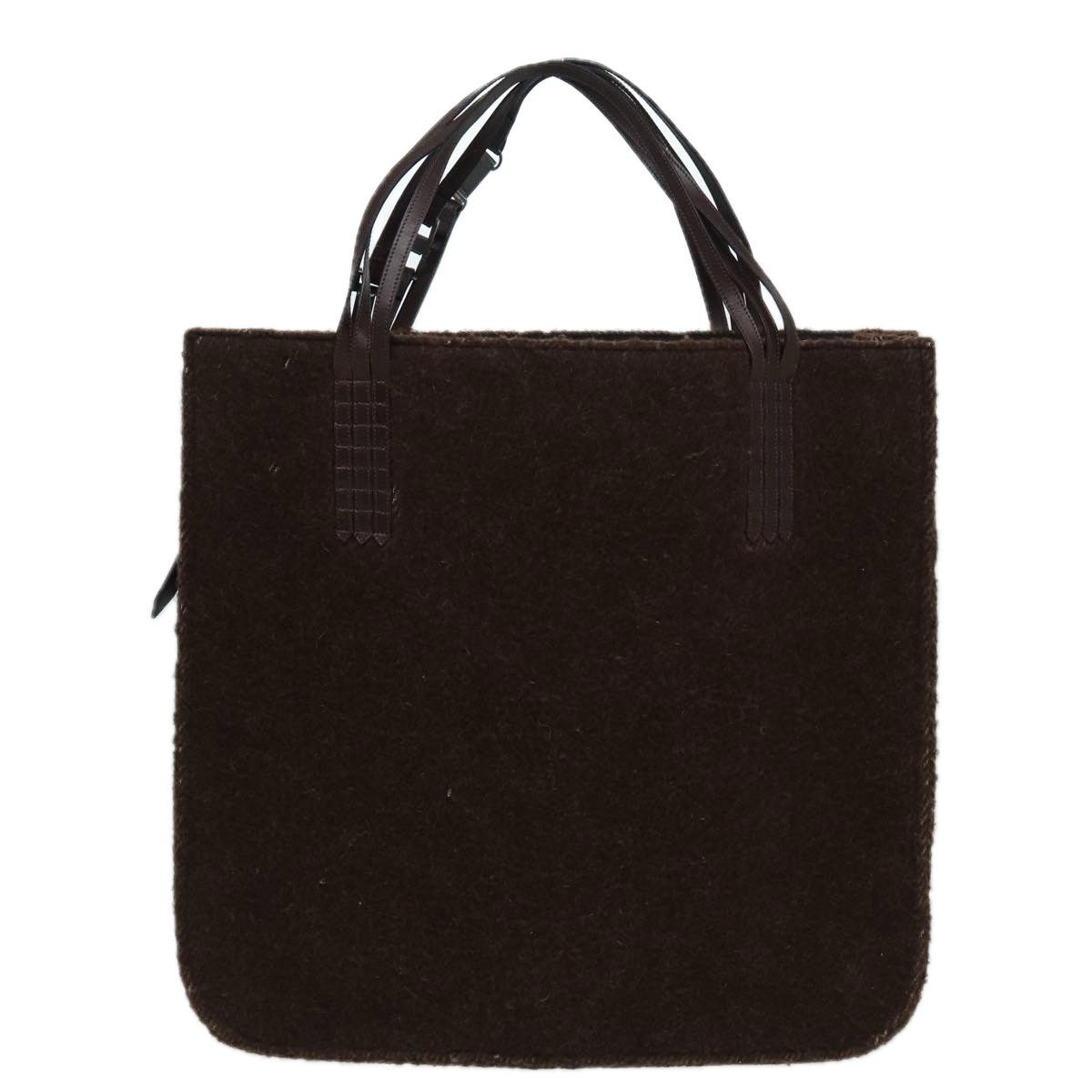 Chanel Logo Cc Brown Wool Tote Bag (Pre-Owned) Size ONE SIZE - 1 Thumbnail
