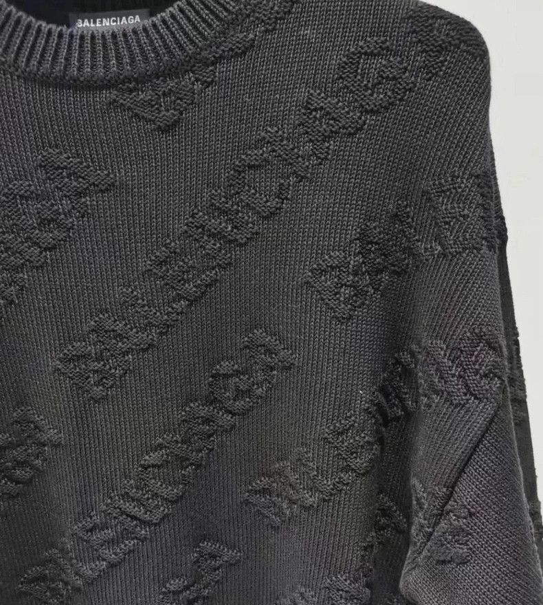 Balenciaga Balenciaga Logo Embedded Black Sweatshirt Size US M / EU 48-50 / 2 - 6 Thumbnail