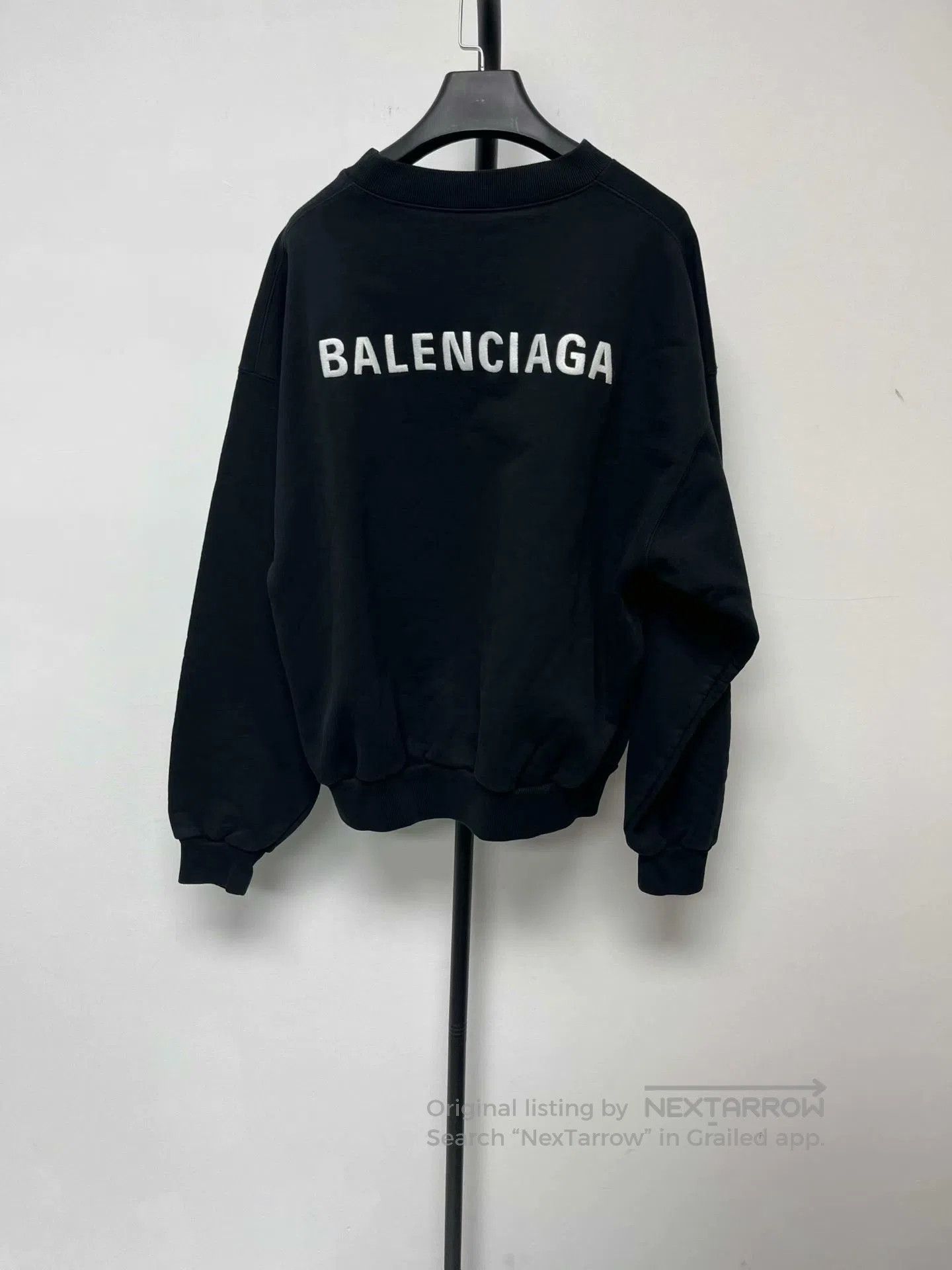 Balenciaga balenciaga large logo black sweatshirt. Size US XS / EU 42 / 0 - 3 Thumbnail