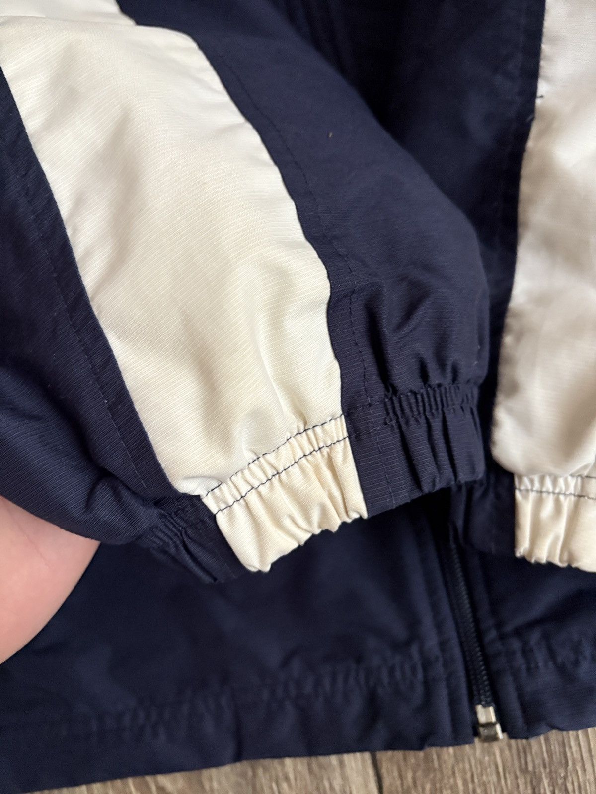 Nike Vintage Nike 90s Navy White Light Track Jacket / Windbreaker Size US M / EU 48-50 / 2 - 6 Thumbnail
