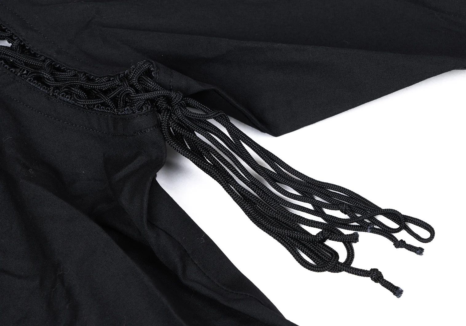 Jean Paul Gaultier Cotton Lace-Up Long Sleeve Shirt in Black Size 48 Size US M / EU 48-50 / 2 - 5 Thumbnail