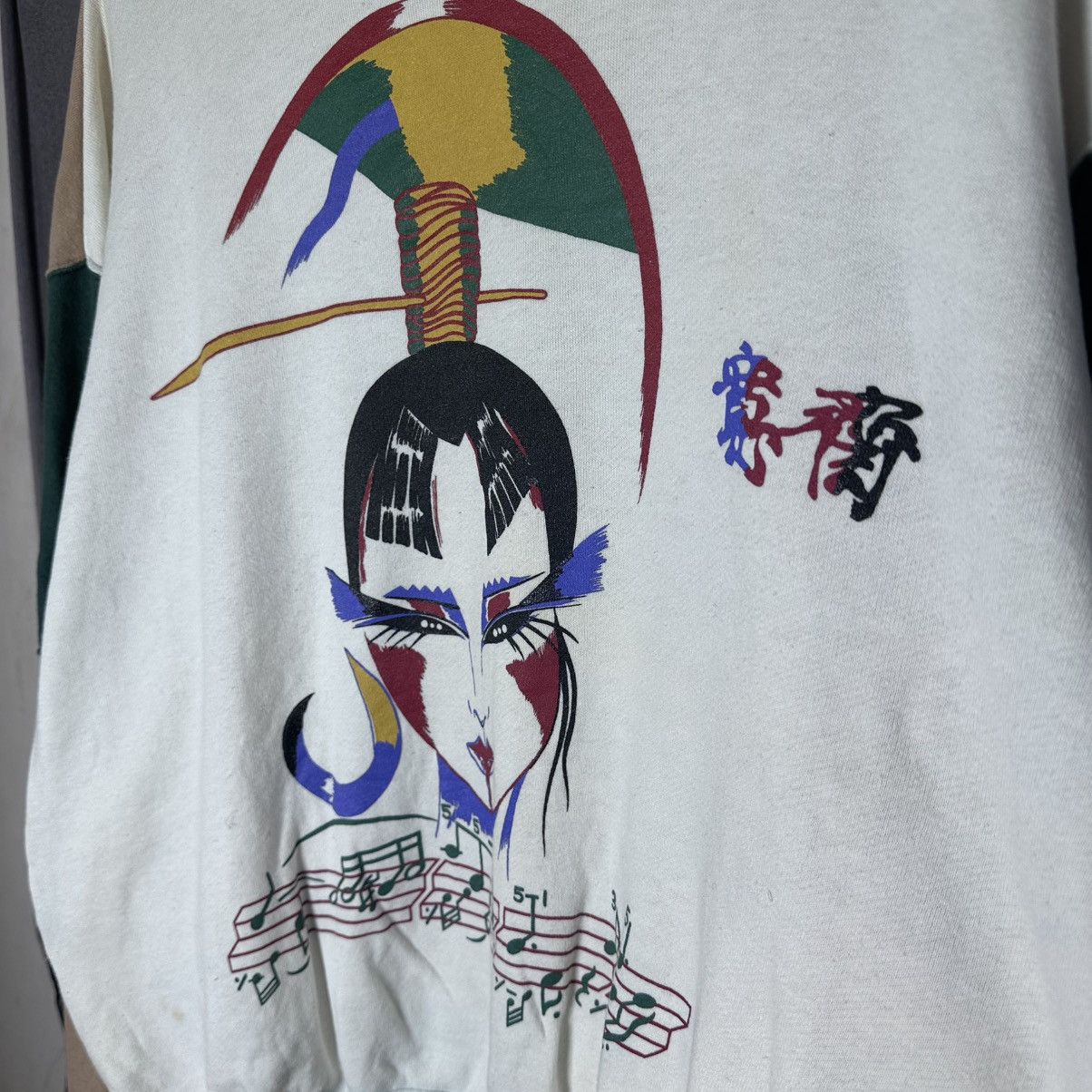 Kansai Yamamoto Vintage Kansai Yamamoto Kabuki Sweatshirt Japan 80s Size US M / EU 48-50 / 2 - 4 Thumbnail