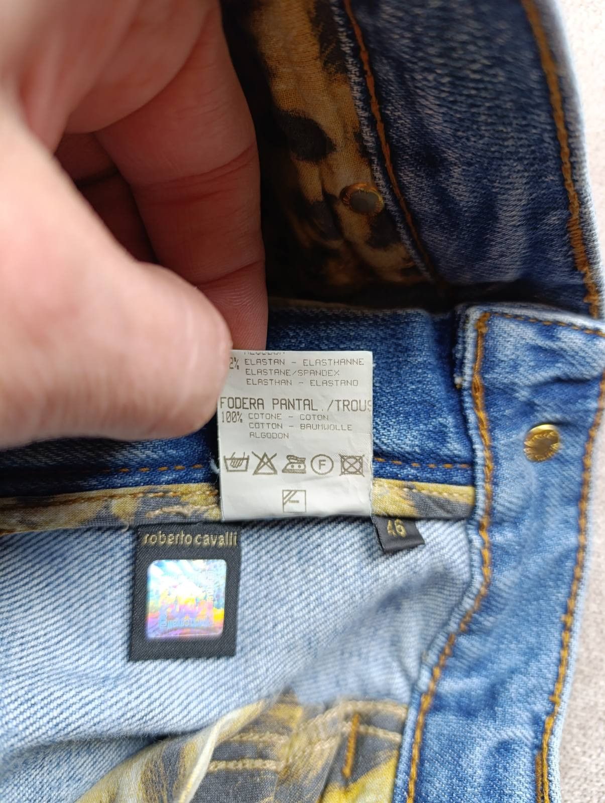 Roberto Cavalli ROBERTO CAVALLI WOMENS 2007 DENIM JEANS PANTS Size 32" / US 10 / IT 46 - 13 Thumbnail