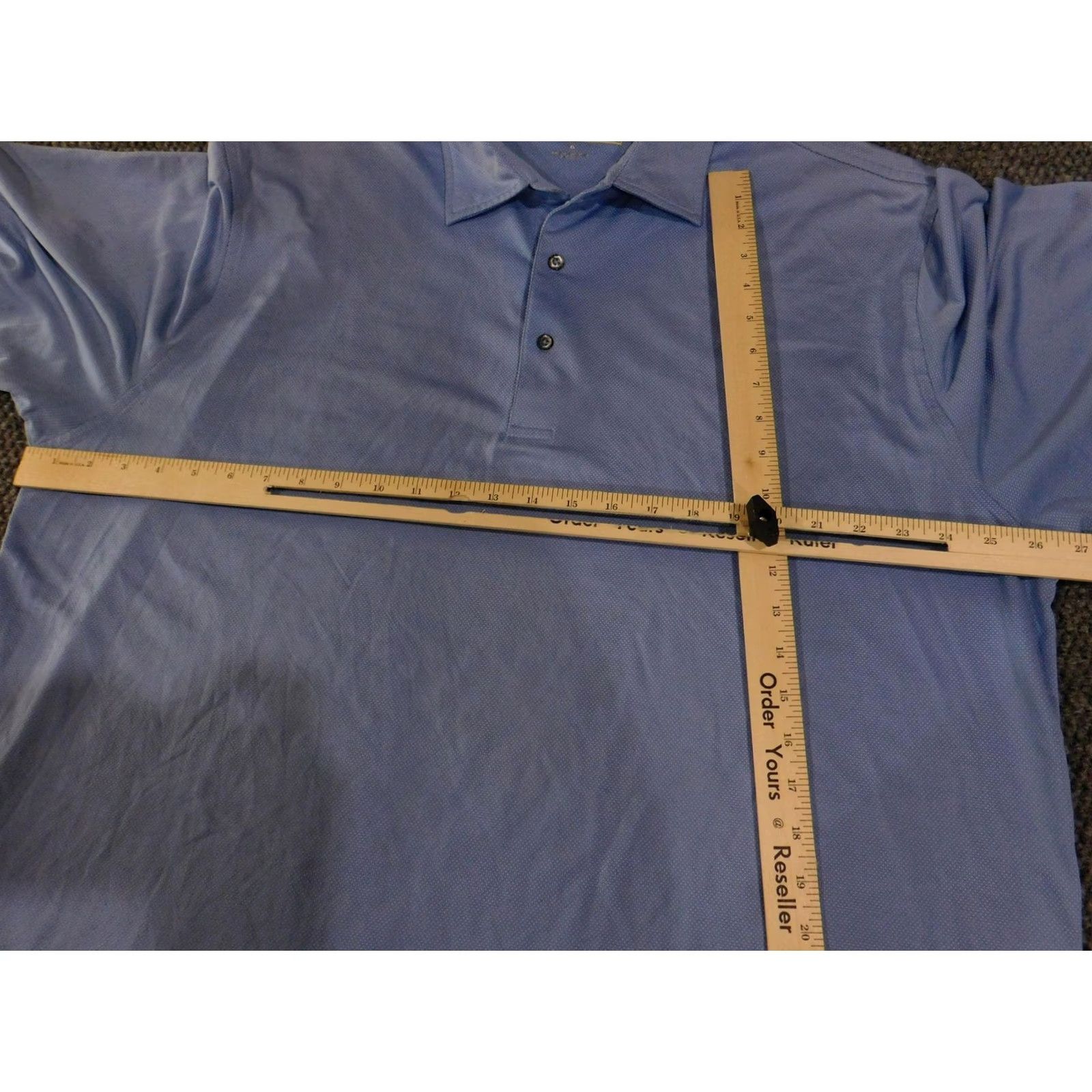 Vintage Donald Ross Polo Shirt Mens XL Light Blue Performance Golf Georgian National Polo Shirt Mens XL Light Blue Golf Shirt Size US XL / EU 56 / 4 - 6 Thumbnail