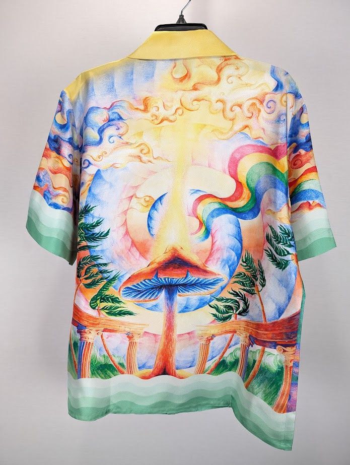Casablanca o1rshd1 DUP /Silk Twill Short Sleeve Collar Shirt Multicolor Size US M / EU 48-50 / 2 - 8 Thumbnail