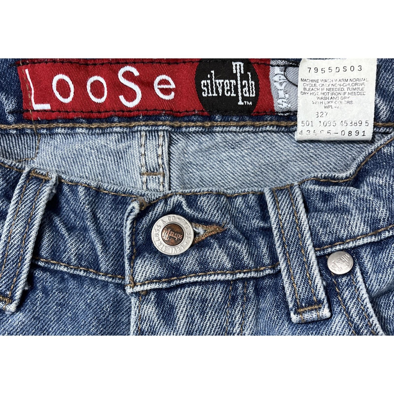 Levi's Levi's Silvertab Men's Loose Blue Jeans 29 x 32 USA Made Size US 29 - 5 Thumbnail