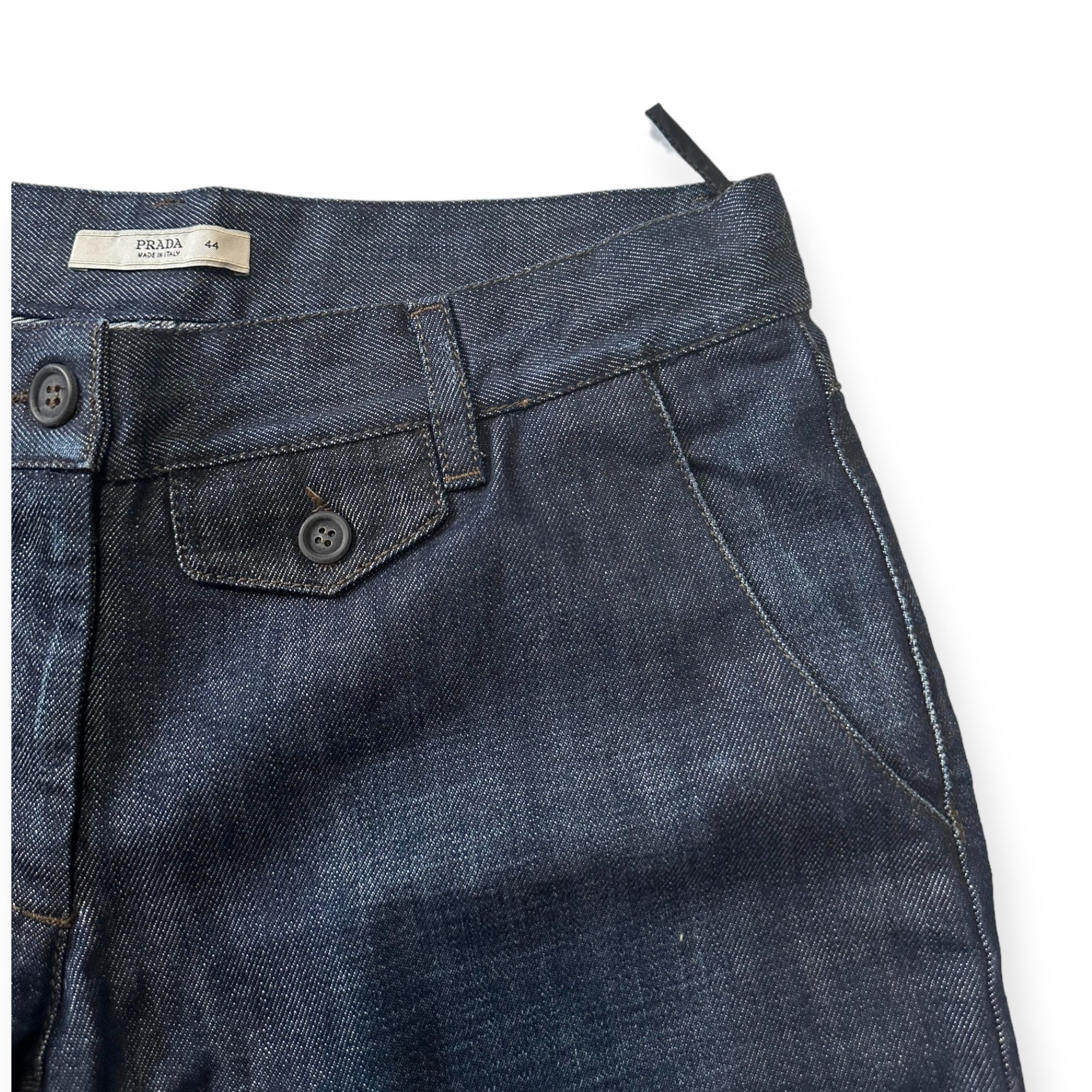 Prada Prada Denim Cropped Pants, size Italian 44/US 10/M Size 30" / US 8 / IT 44 - 9 Thumbnail