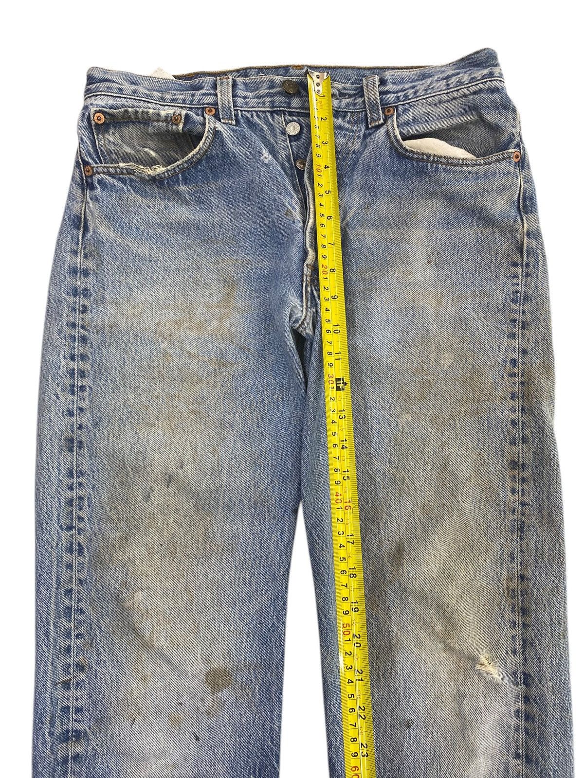 Levi's Vintage Levi’s Acid Blue Wash Style Ripped Jeans Size US 30 / EU 46 - 8 Thumbnail