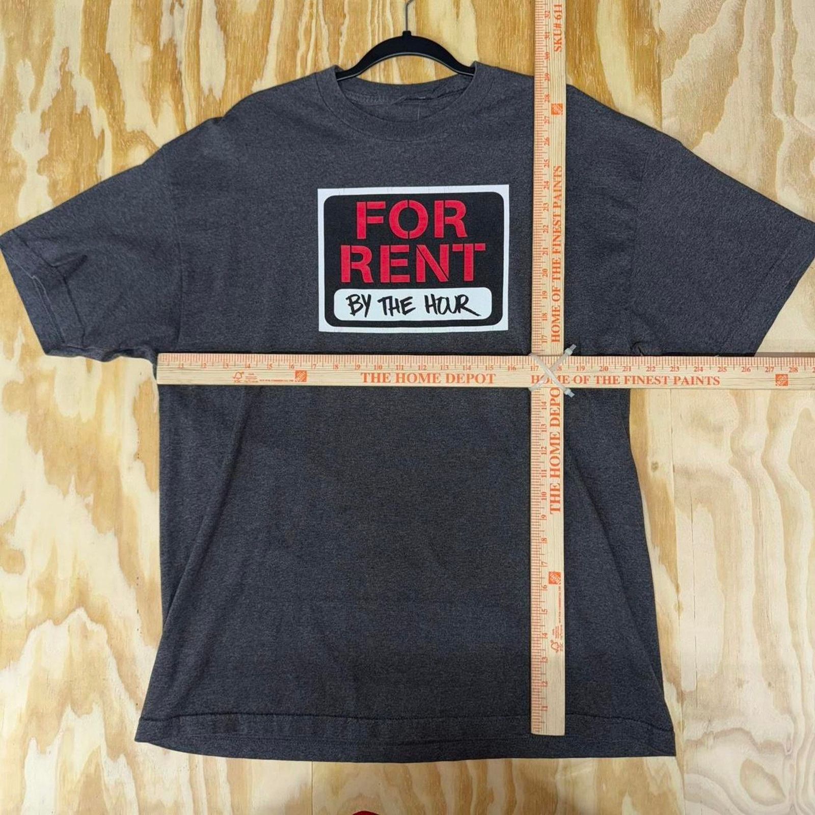 Vintage Vintage y2k for rent by the hour parody humor skate t-shirt Size US XL / EU 56 / 4 - 3 Thumbnail