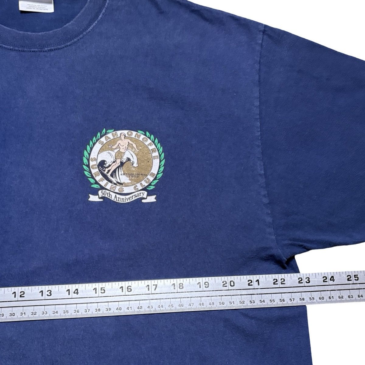 Other Vintage 90s San Onofre Surfing Club T Shirt 50th Navy XL Size US XL / EU 56 / 4 - 4 Thumbnail
