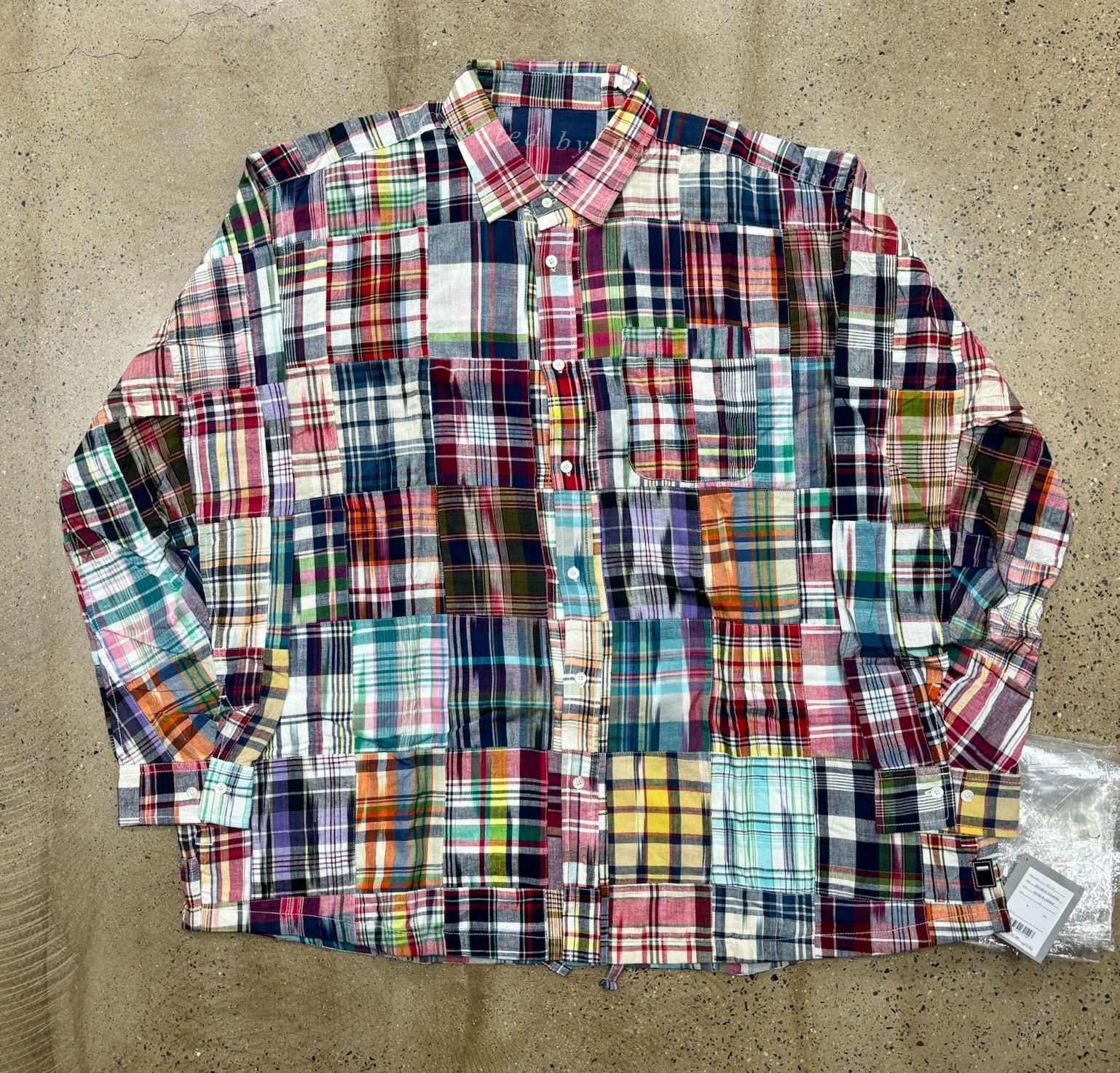 Beams Japan BROCHURE Madras Patchwork Shirt Size US L / EU 52-54 / 3 - 1 Thumbnail